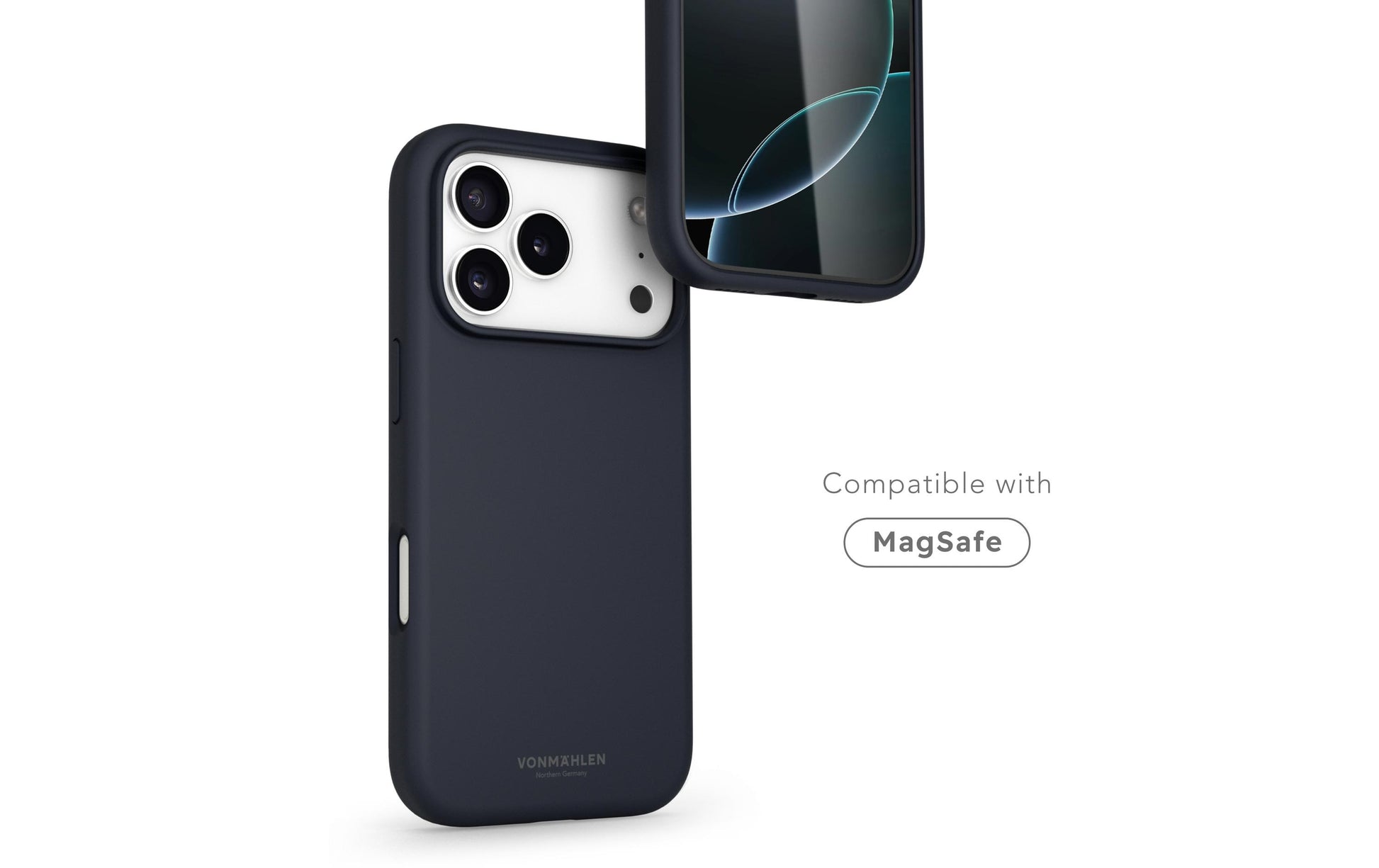 Vonmählen Backcover – für Apple iPhone 17 Pro – dunkelblau – Silikon – MagSafe-kompatibel