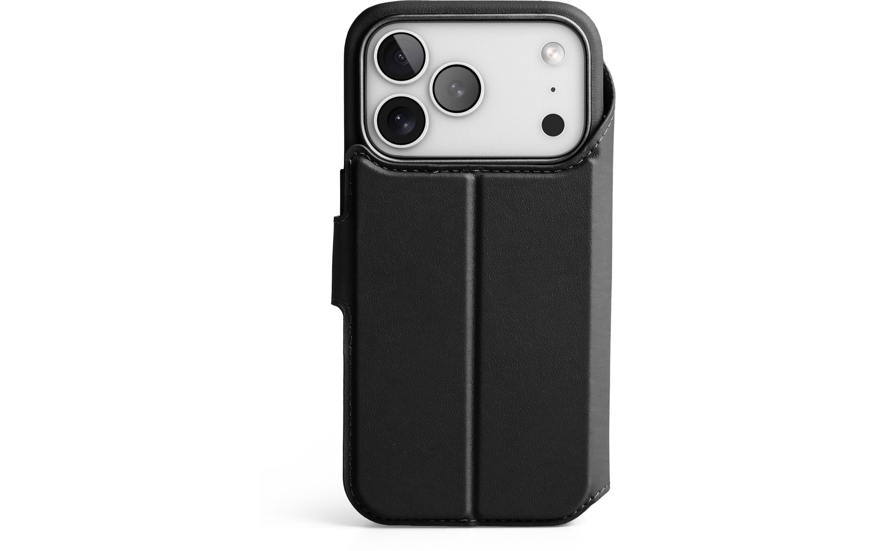 Vonmählen Booklet-Hülle – für Apple iPhone 17 Pro Max – schwarz – Kunstleder