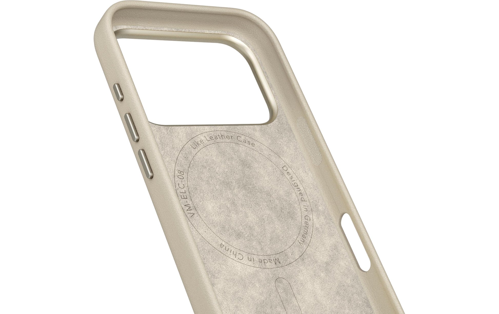 Vonmählen Backcover Like Leather – für Apple iPhone 17 Pro – Creme – Leder