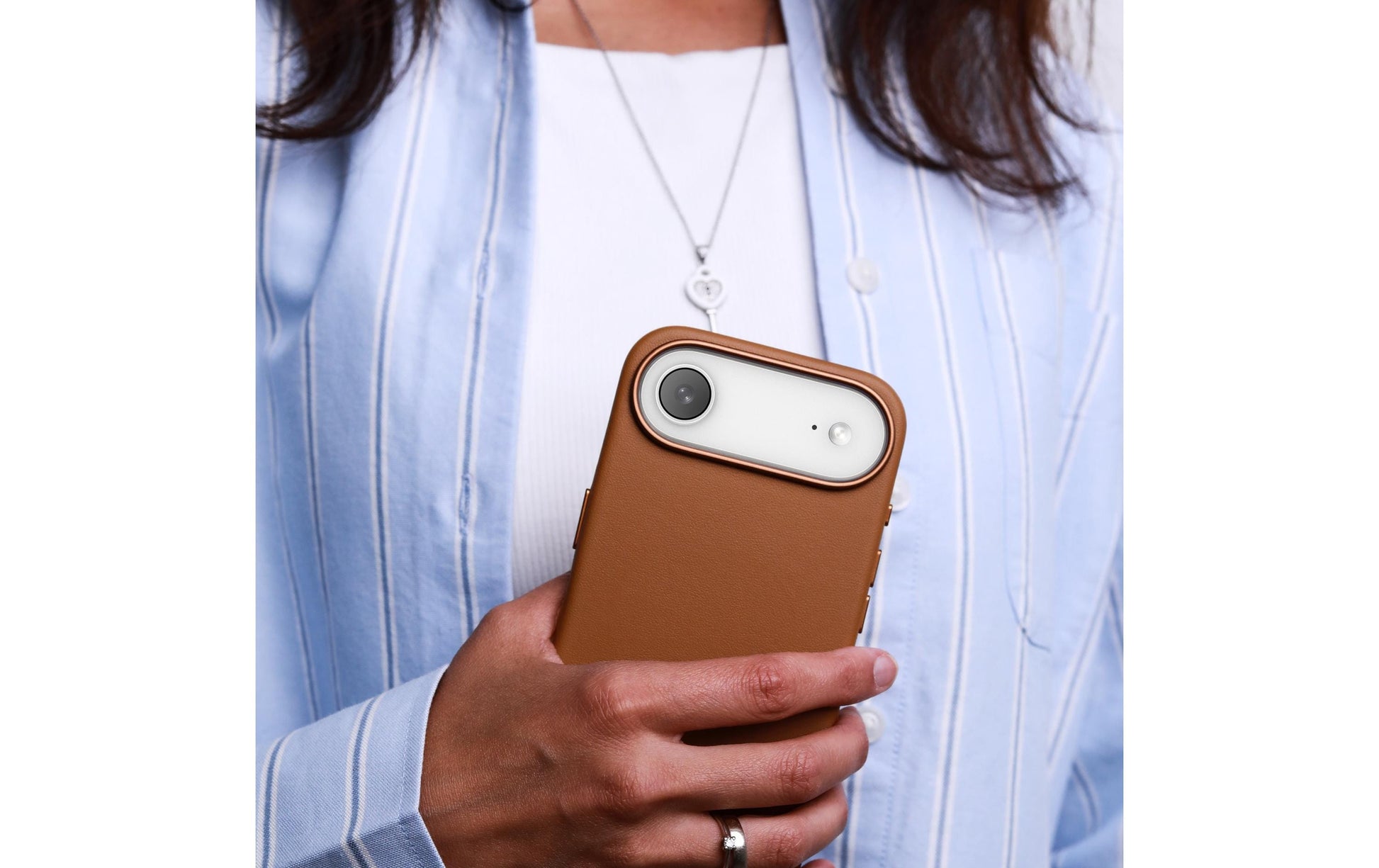 Vonmählen Backcover – für Apple iPhone – braun – Leder