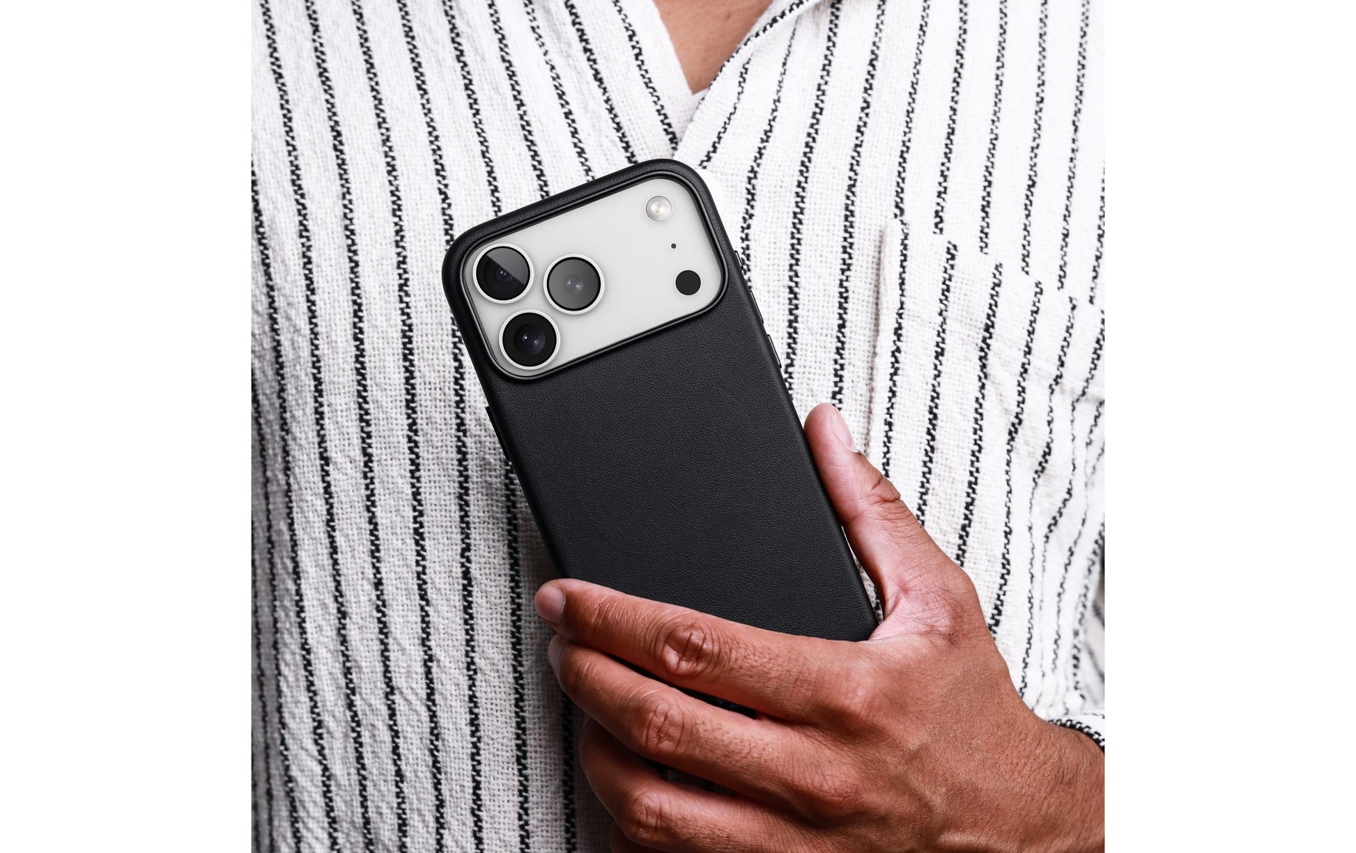 Vonmählen Backcover Like Leather – für Apple iPhone 17 Pro – Creme – Leder