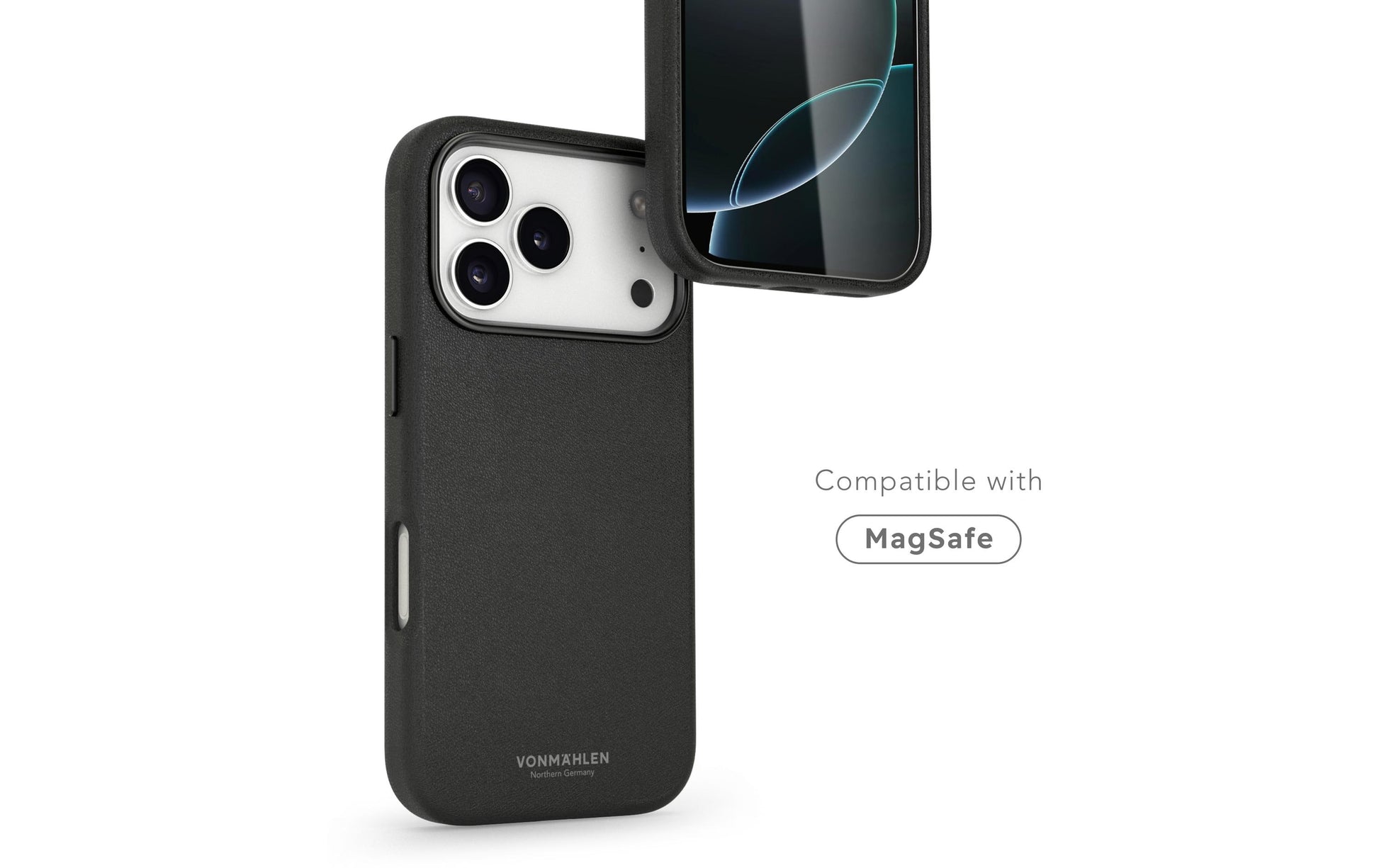 Vonmählen Backcover – für Apple iPhone 17 Pro Max – schwarz – Leder