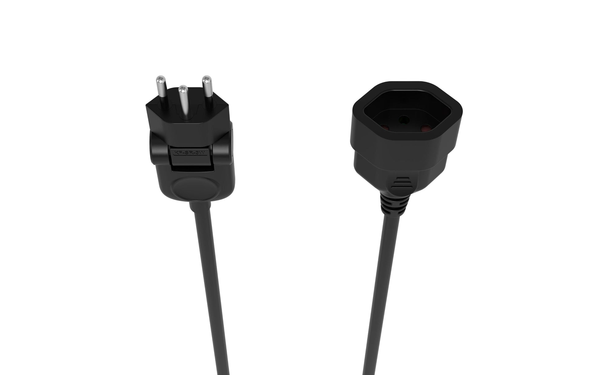 M. Schönenberger Verlängerungskabel – T12–T13, 1 m, 3×1 mm², Schwarz