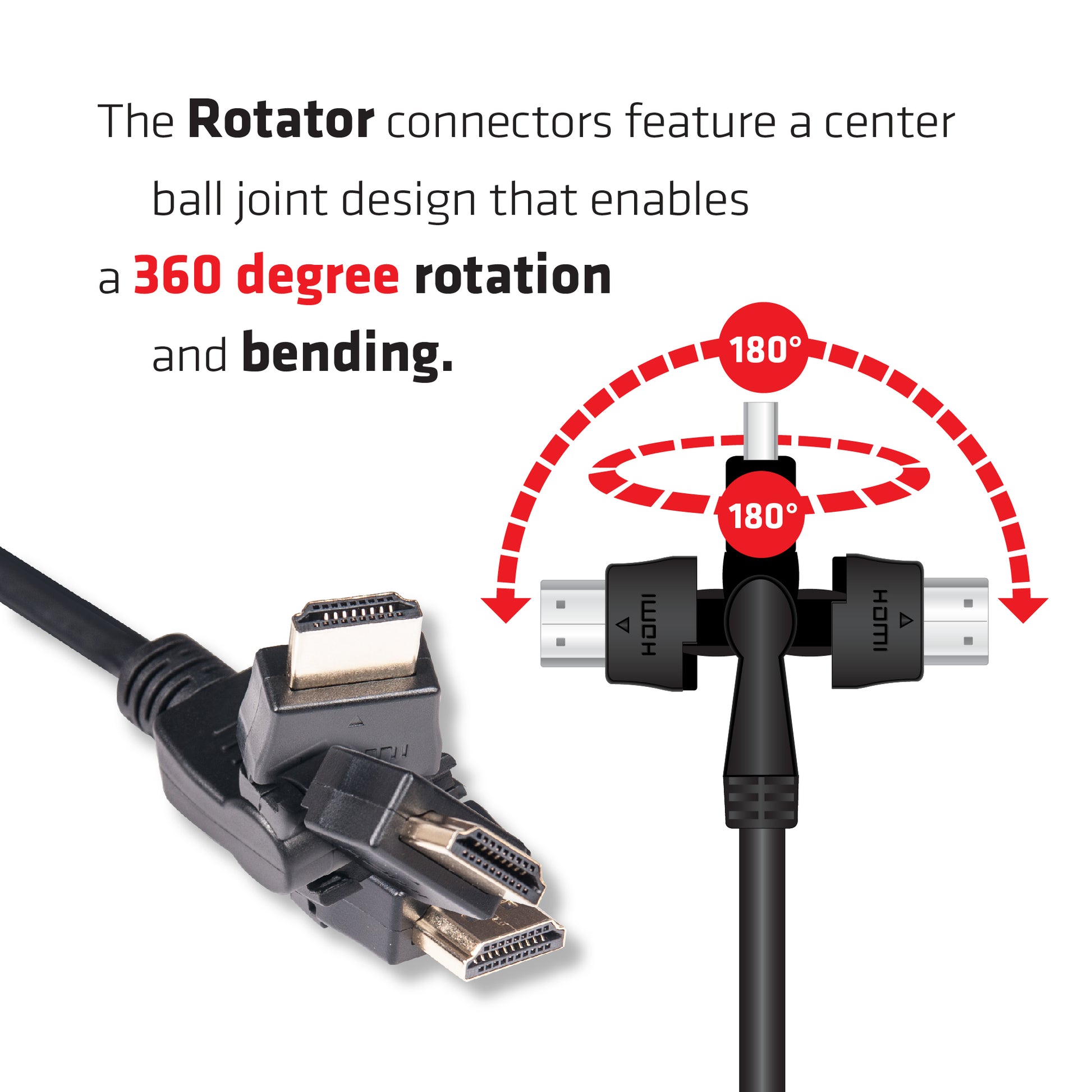 CLUB3D Club 3D HDMI Kabel HDMI 2.0 4K 60 Hz – 2 m – ARC, Ethernet