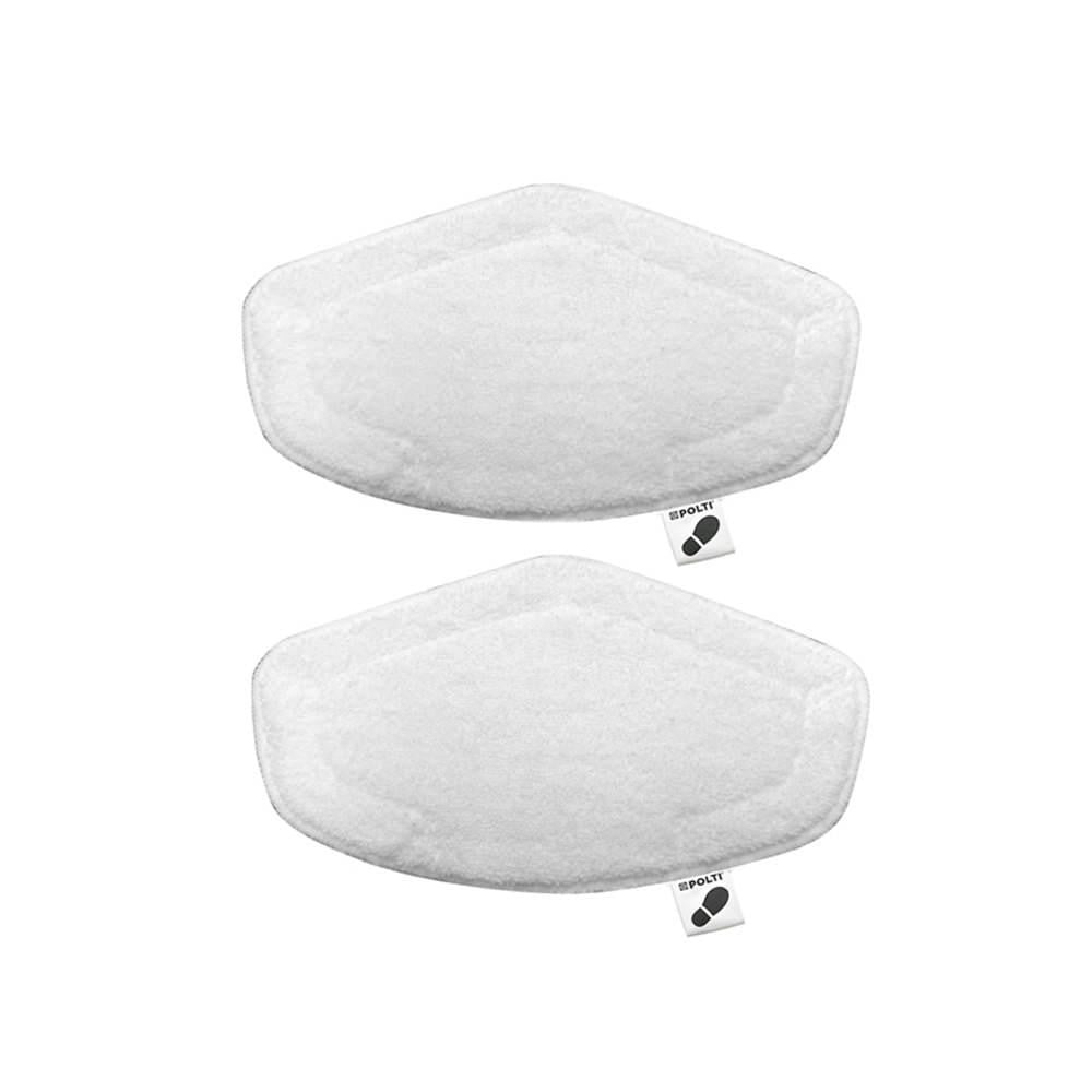 Polti Reinigungstuch Vaporforce – weiss – 12,5 × 6 cm – Mikrofaser – 2er-Set