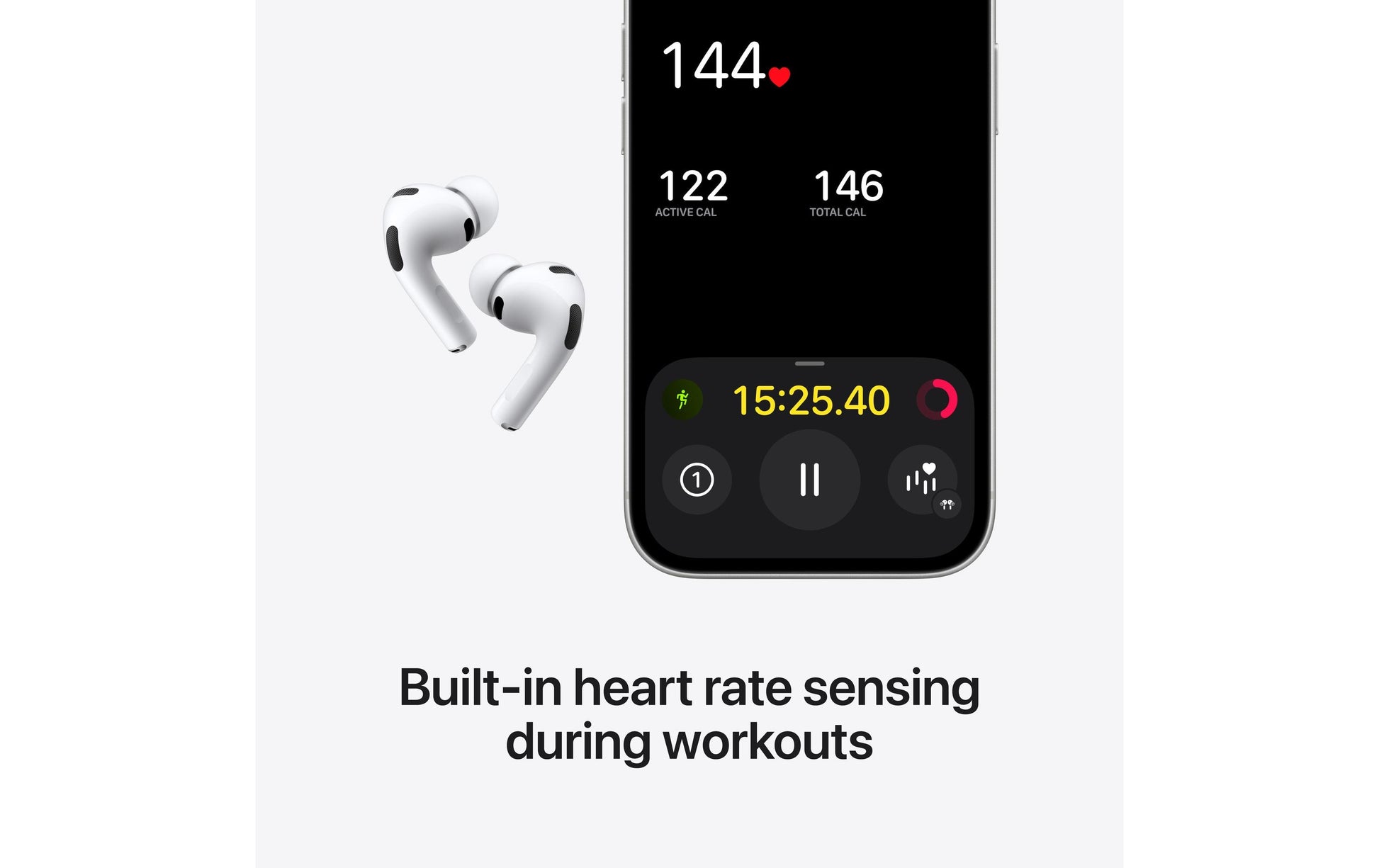 Apple AirPods Pro 3 – True Wireless In-Ear Kopfhörer – Bluetooth 5.3, ANC, USB-C – Weiss – bis 24 h