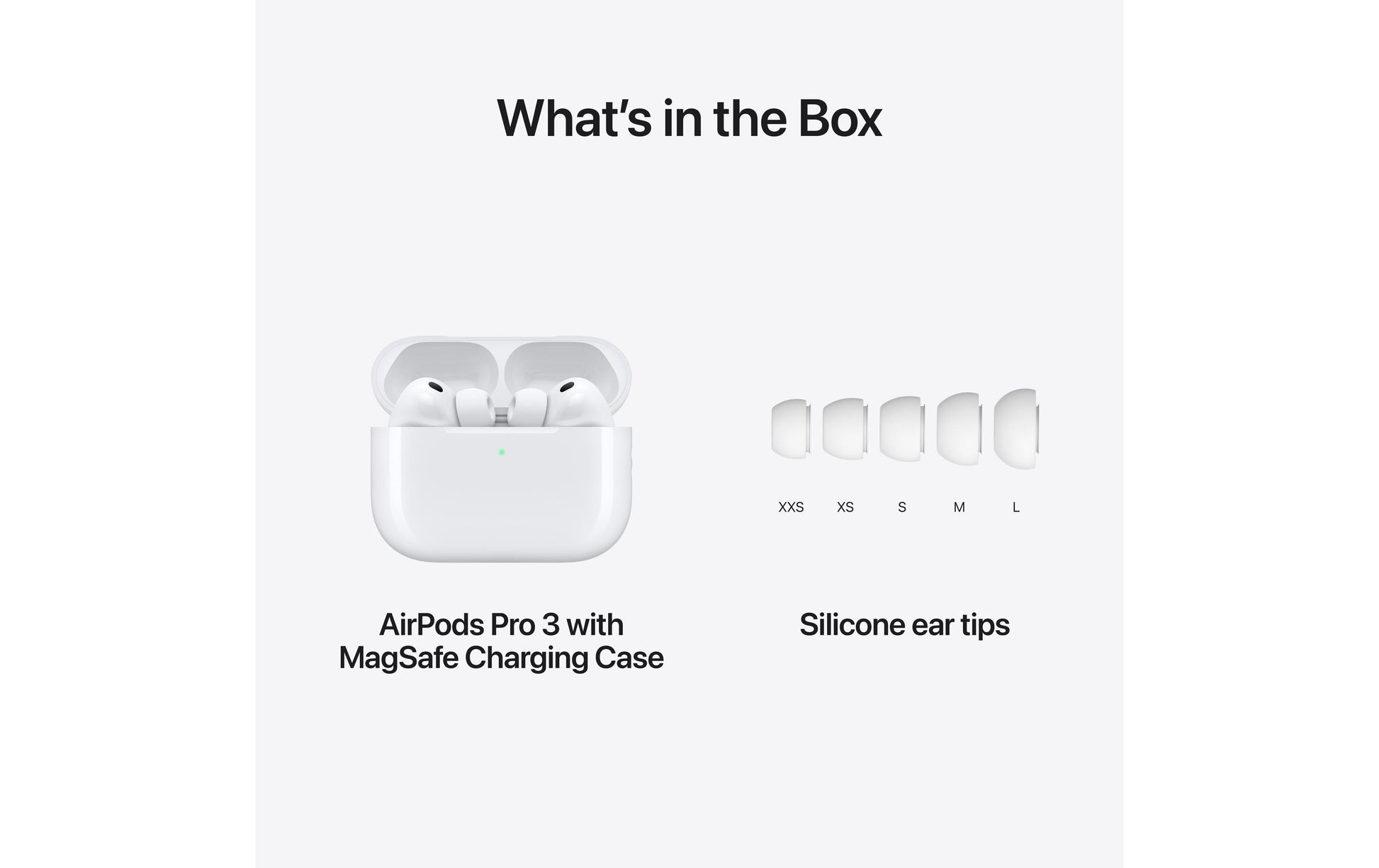 Apple AirPods Pro 3 – True Wireless In-Ear Kopfhörer – Bluetooth 5.3, ANC, USB-C – Weiss – bis 24 h