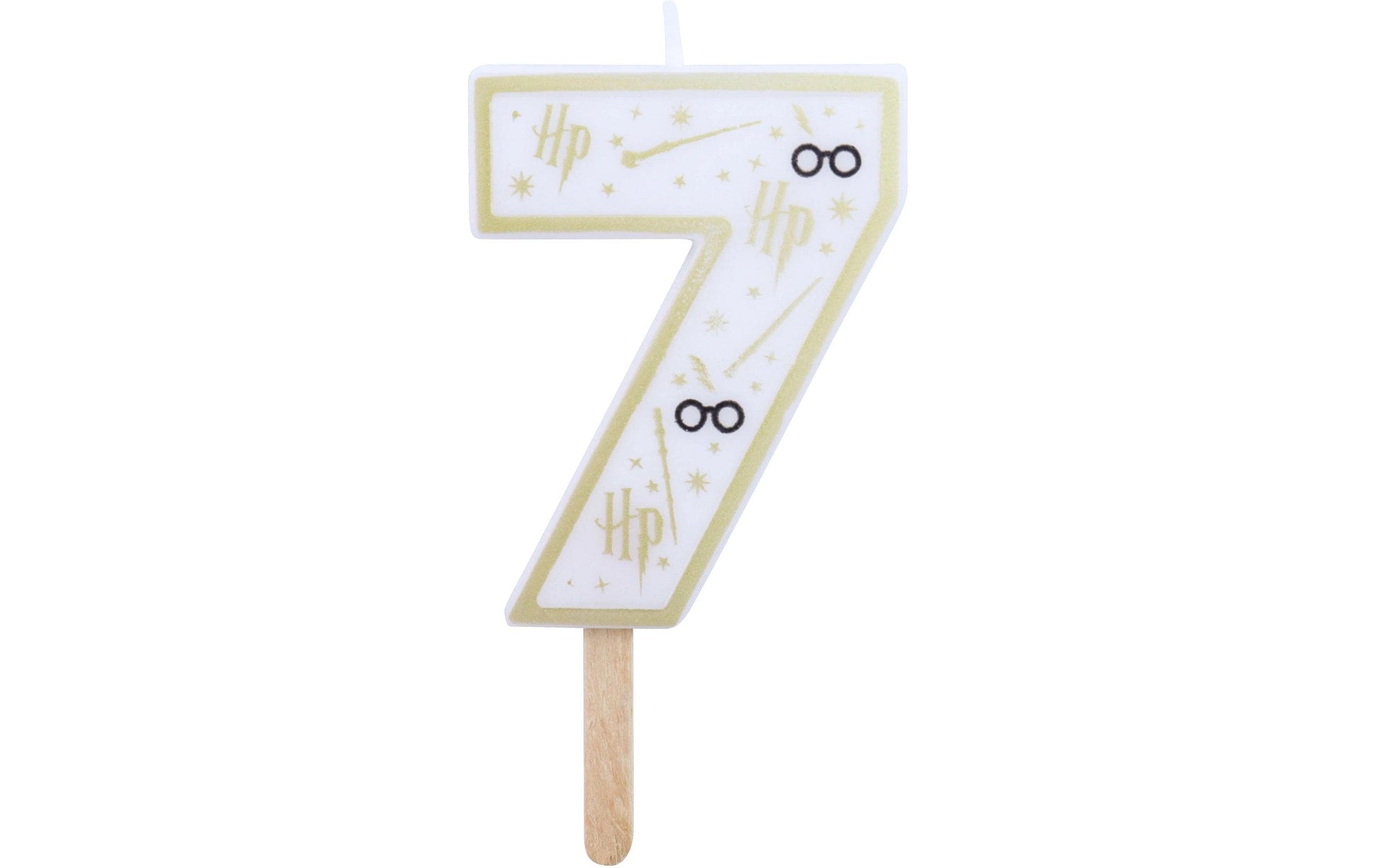 PME Geburtstagskerze Harry Potter – Weiss – 53 × 70 mm – 1 Stk