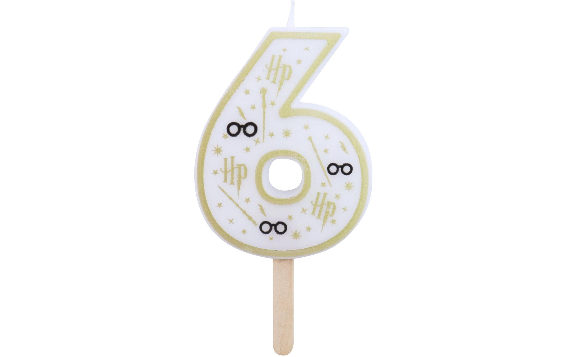 PME Harry Potter Geburtstagskerzen – Weiss – 53 × 70 mm – 1 Stk