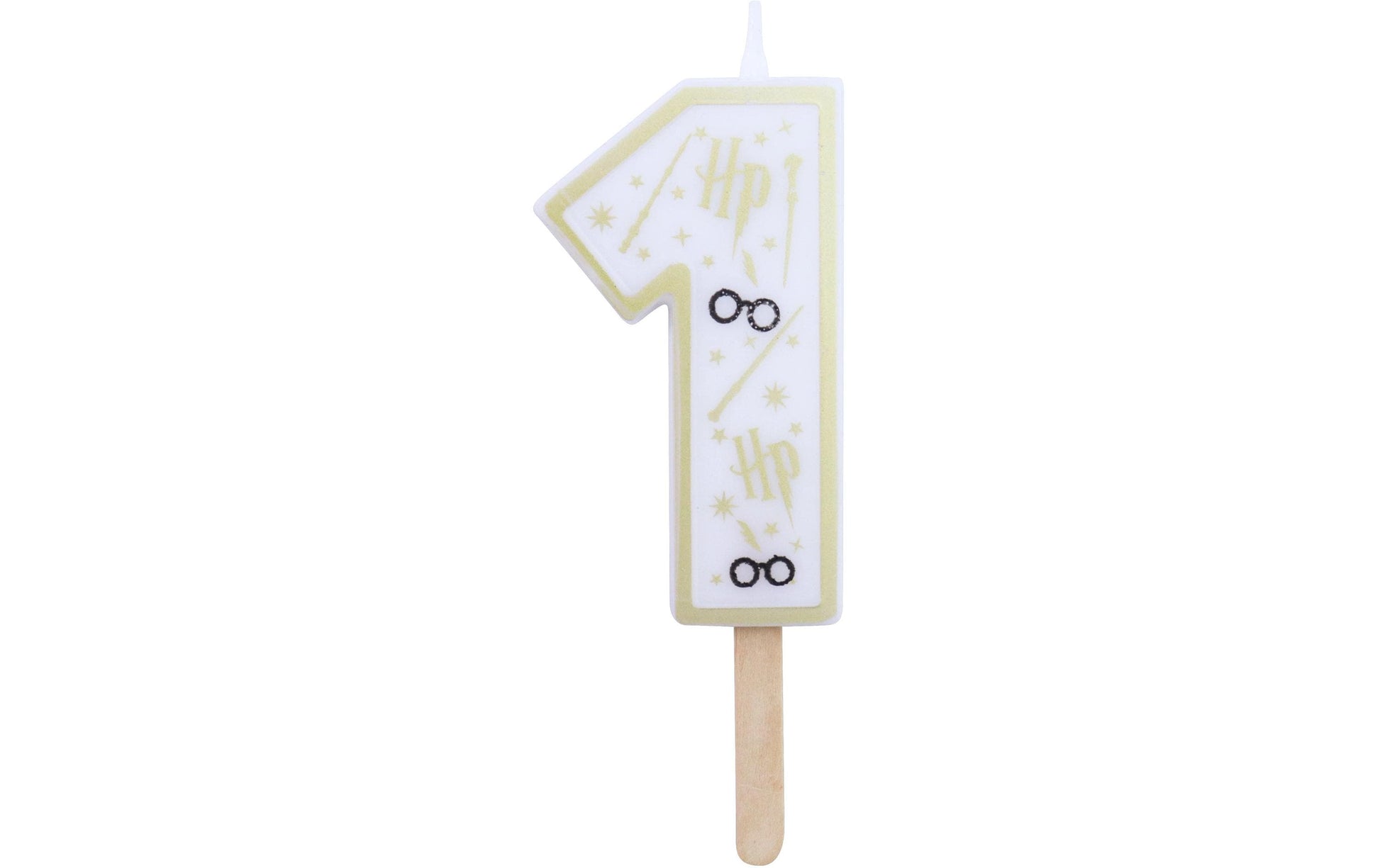 PME Geburtstagskerzen Harry Potter – Gold, Weiss – 38 × 70 mm – 1 Stk