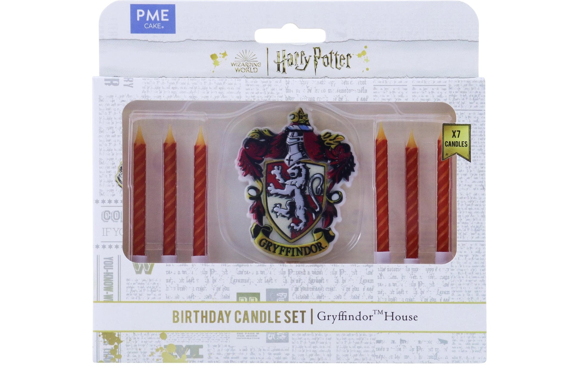 PME Harry Potter Geburtstagskerzen – Grün – 7 cm – Kunststoff – 7 Stk