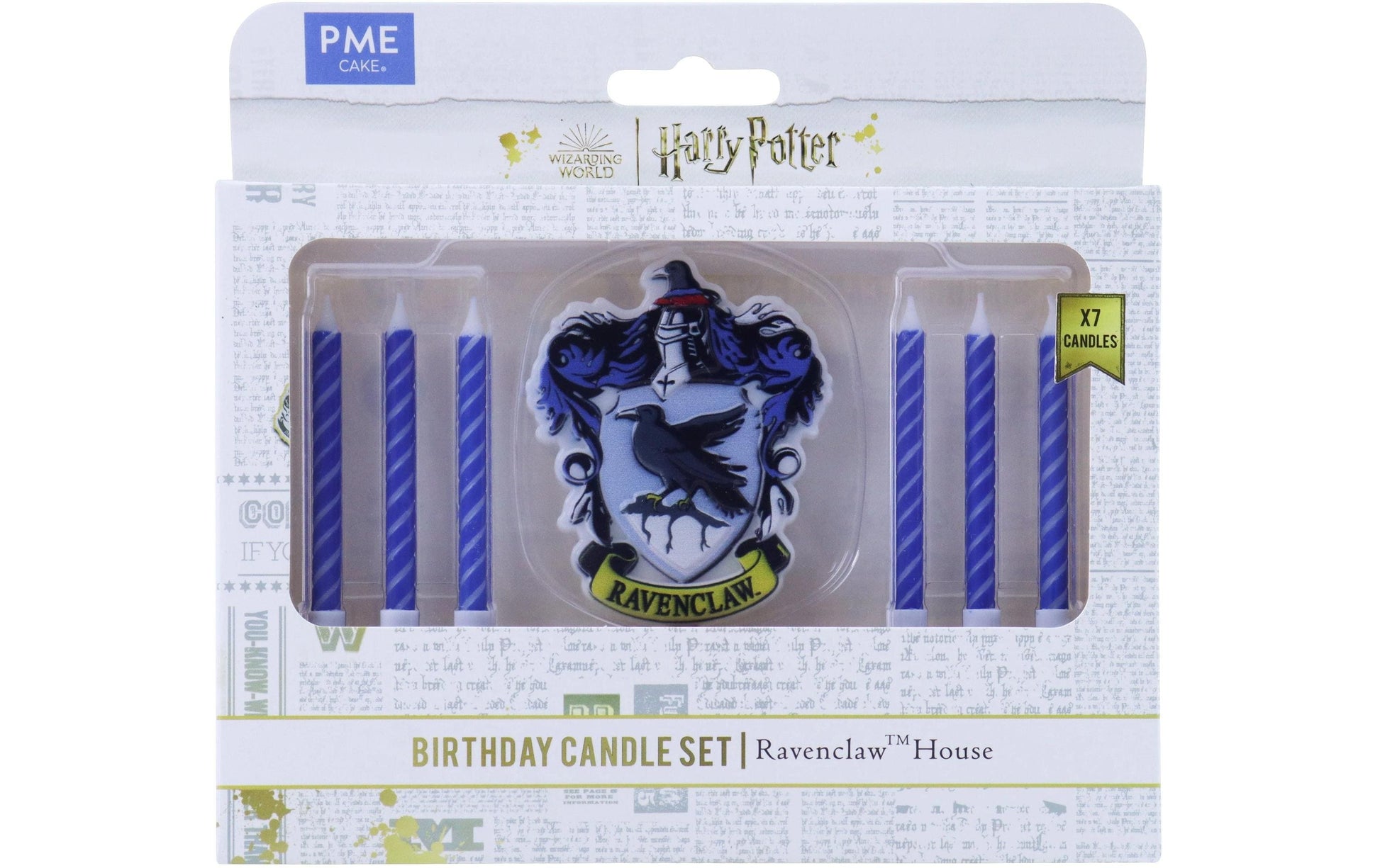 PME Geburtstagskerzen Harry Potter Ravenclaw – Grün – 7,0 cm – Kunststoff – 7 Stk