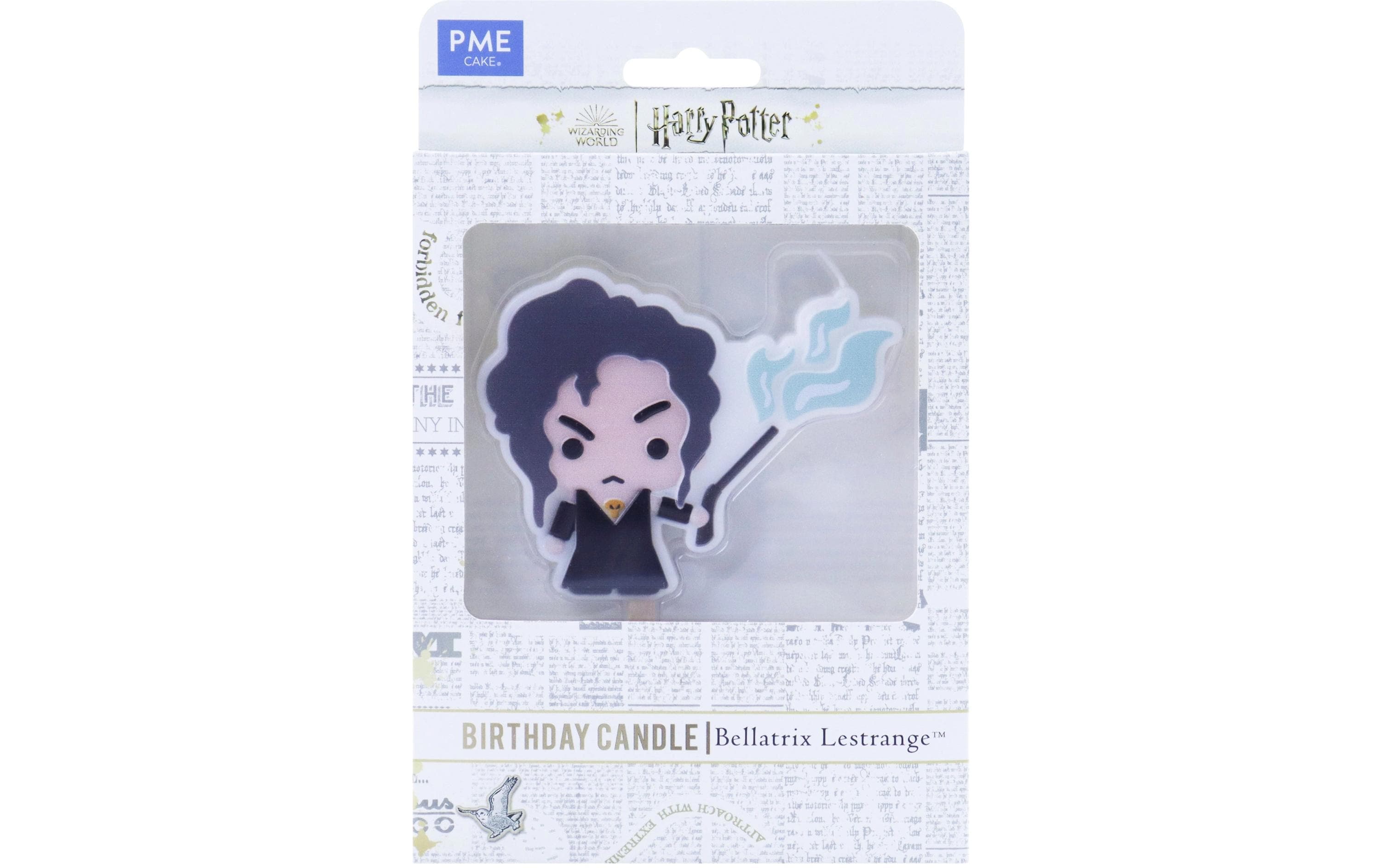PME Geburtstagskerze Bellatrix Lestrange – mehrfarbig – 9,5 × 9,0 cm – 1 Stk