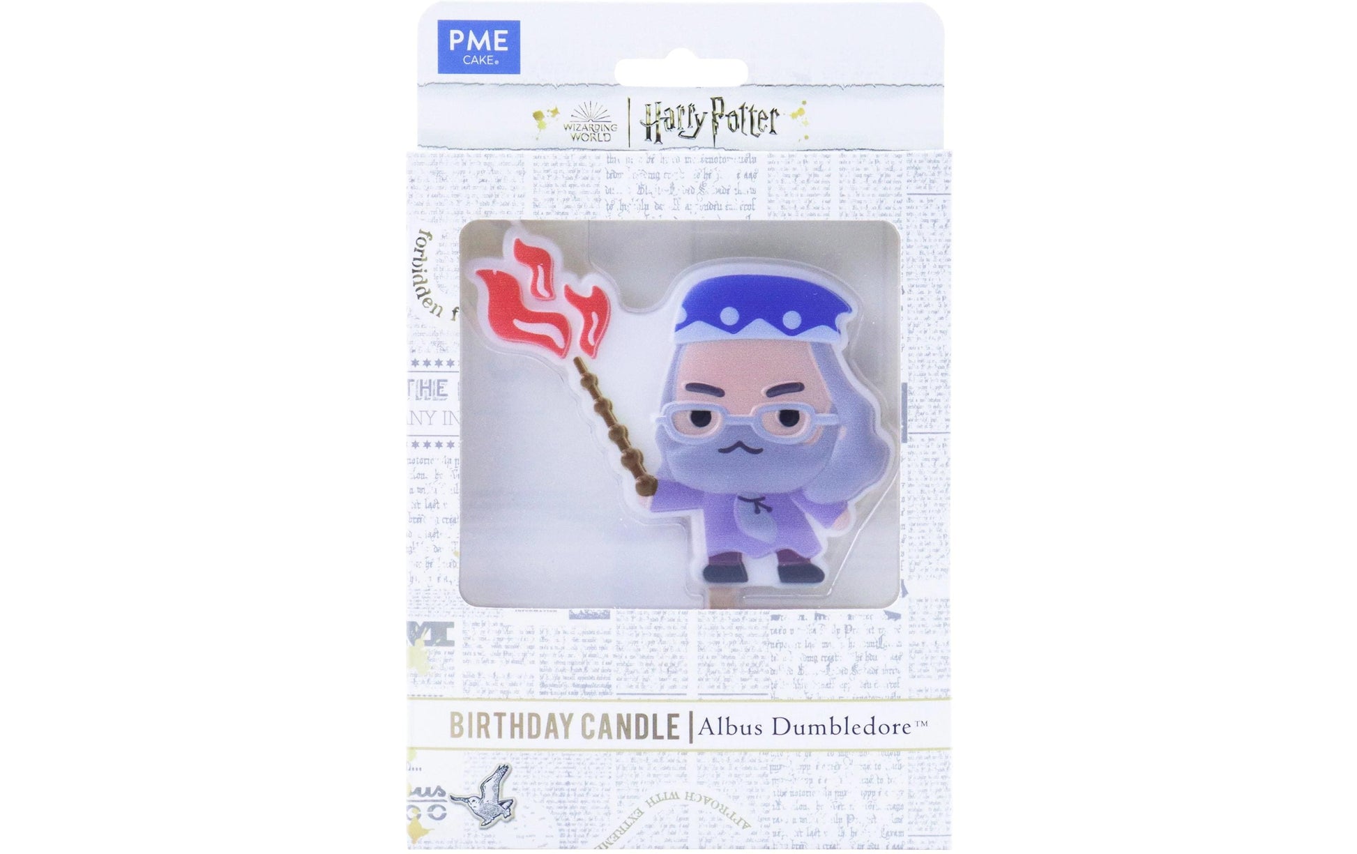 PME Geburtstagskerze Albus Dumbledore – mehrfarbig – 9,5 × 8,5 cm – 1 Stk