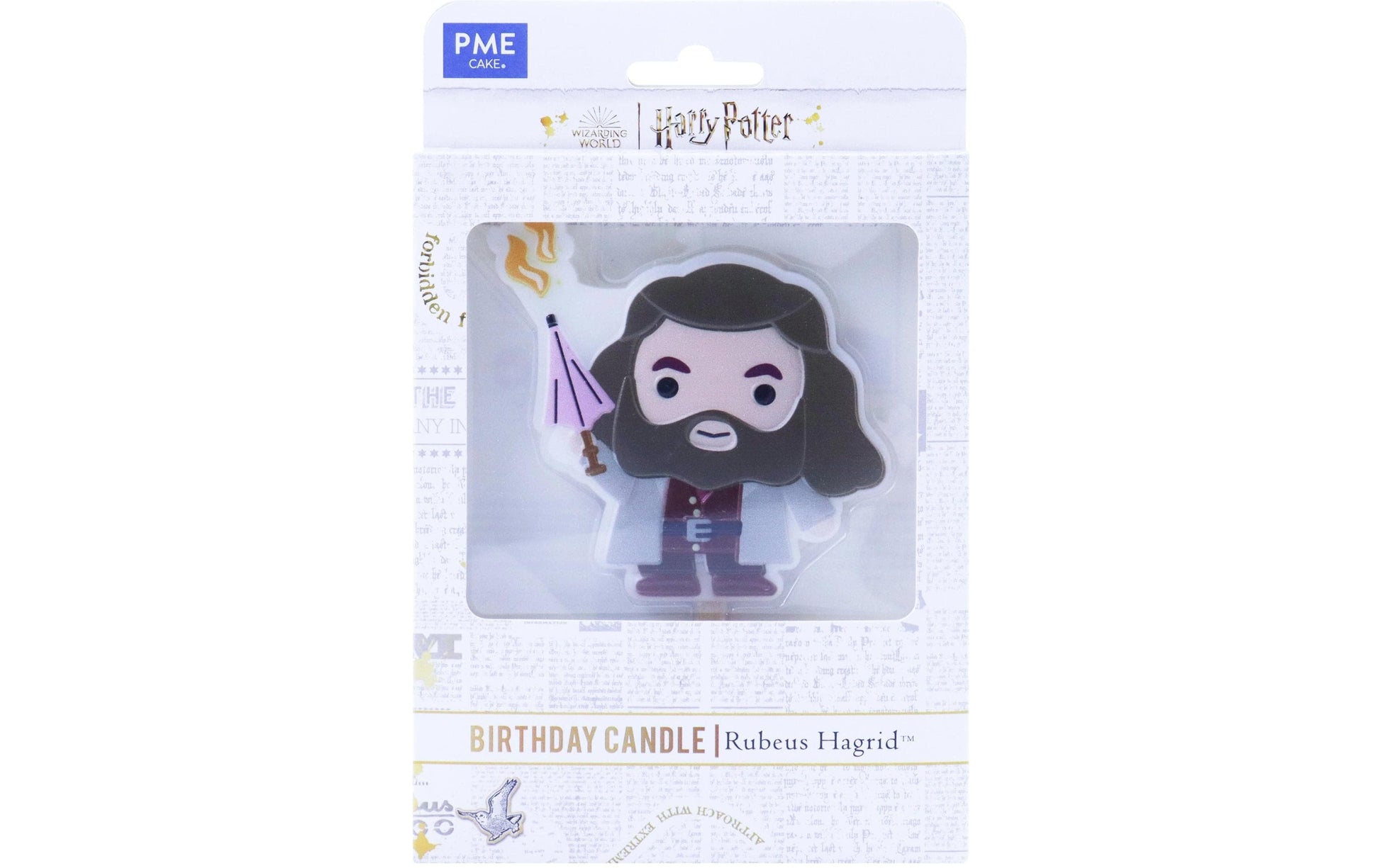 PME Geburtstagskerze Rubeus Hagrid – mehrfarbig – 9,5 × 9,5 cm – 1 Stk