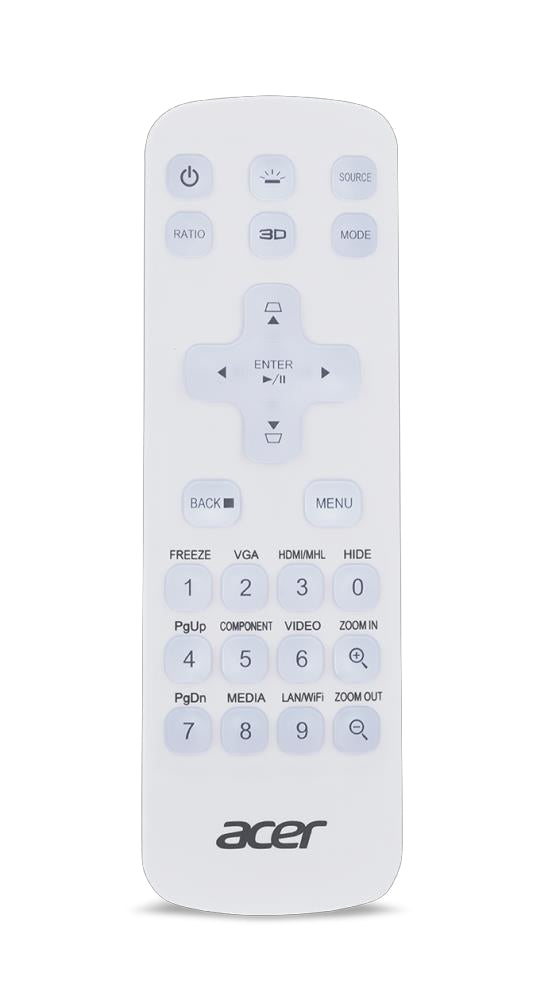 Acer Projektor-Fernbedienung MC.JQ011.005 – für Acer, IR, weiss