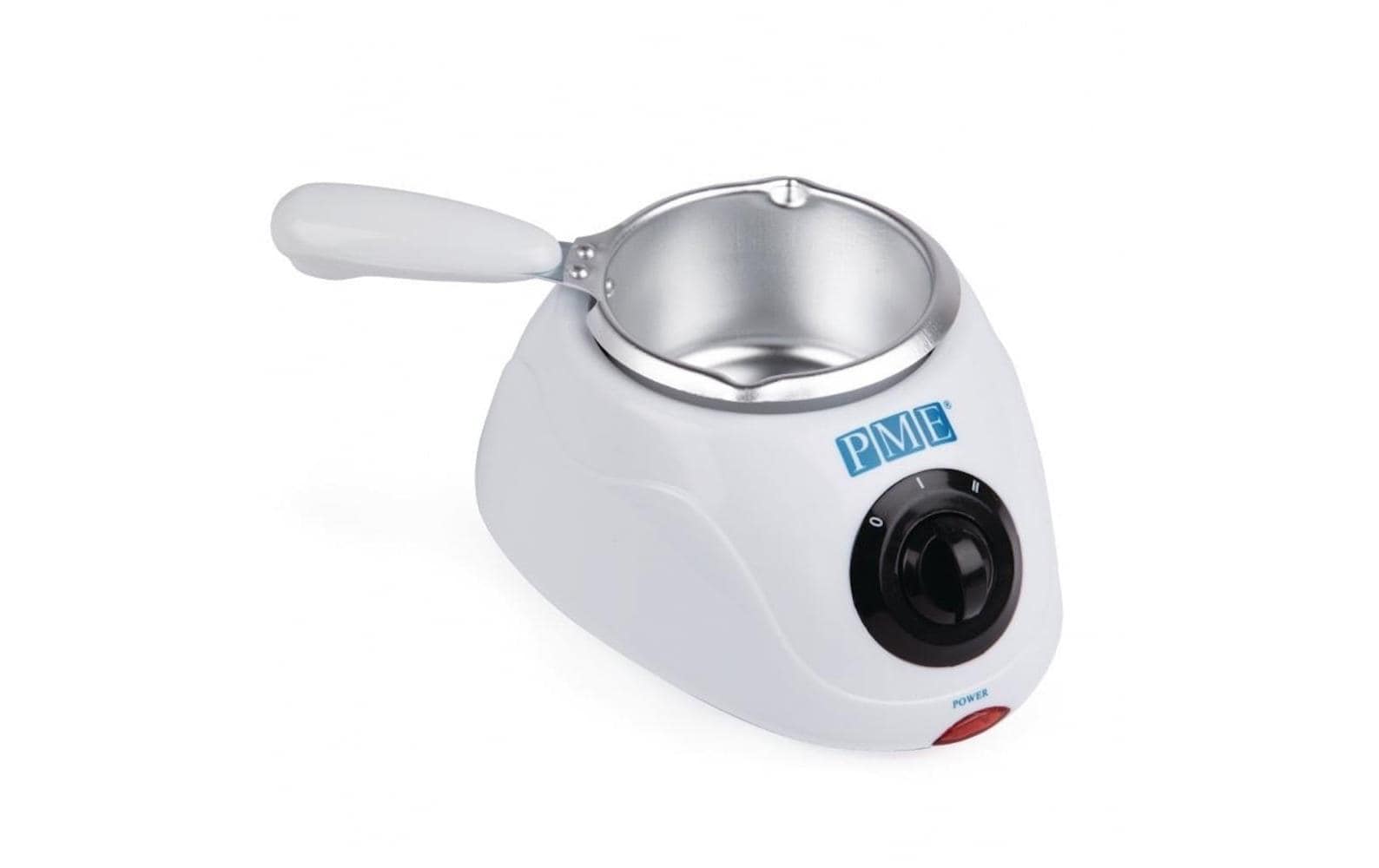 PME Fondue-Set – Edelstahl, 1 Person, elektrisch – weiss