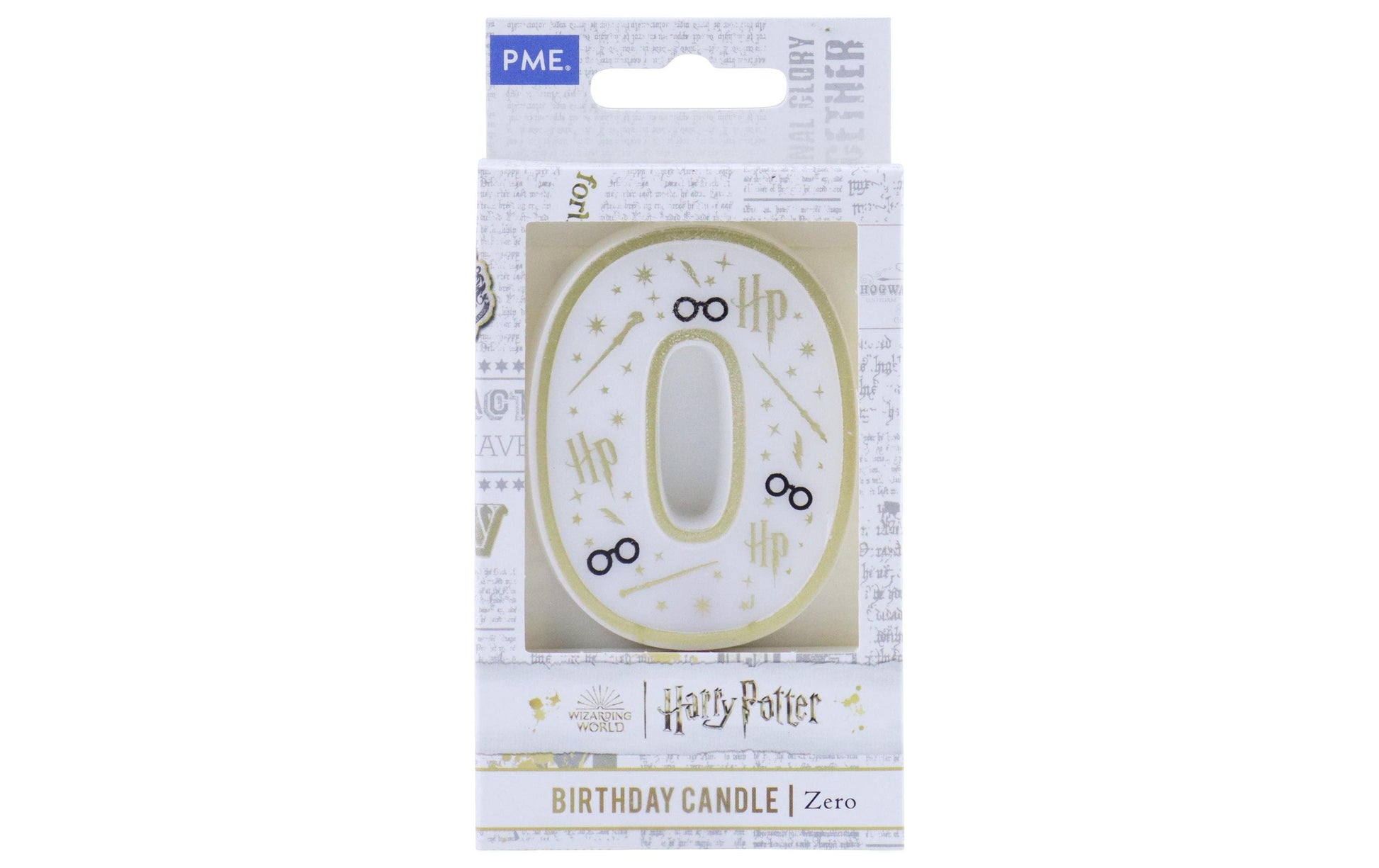 PME Geburtstagskerze Harry Potter – Weiss – 53 × 70 mm – 1 Stk