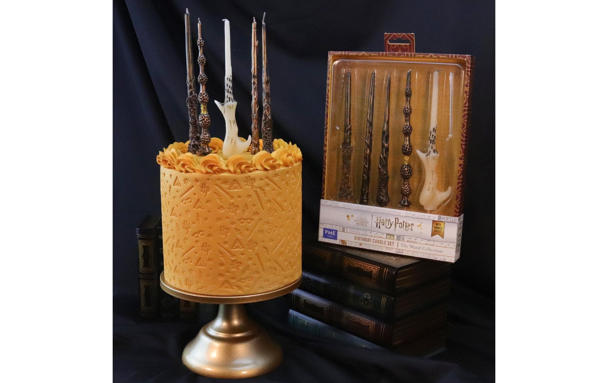 PME Geburtstagskerzen Harry Potter Zauberstäbe – Braun – 2 cm – 5 Stk