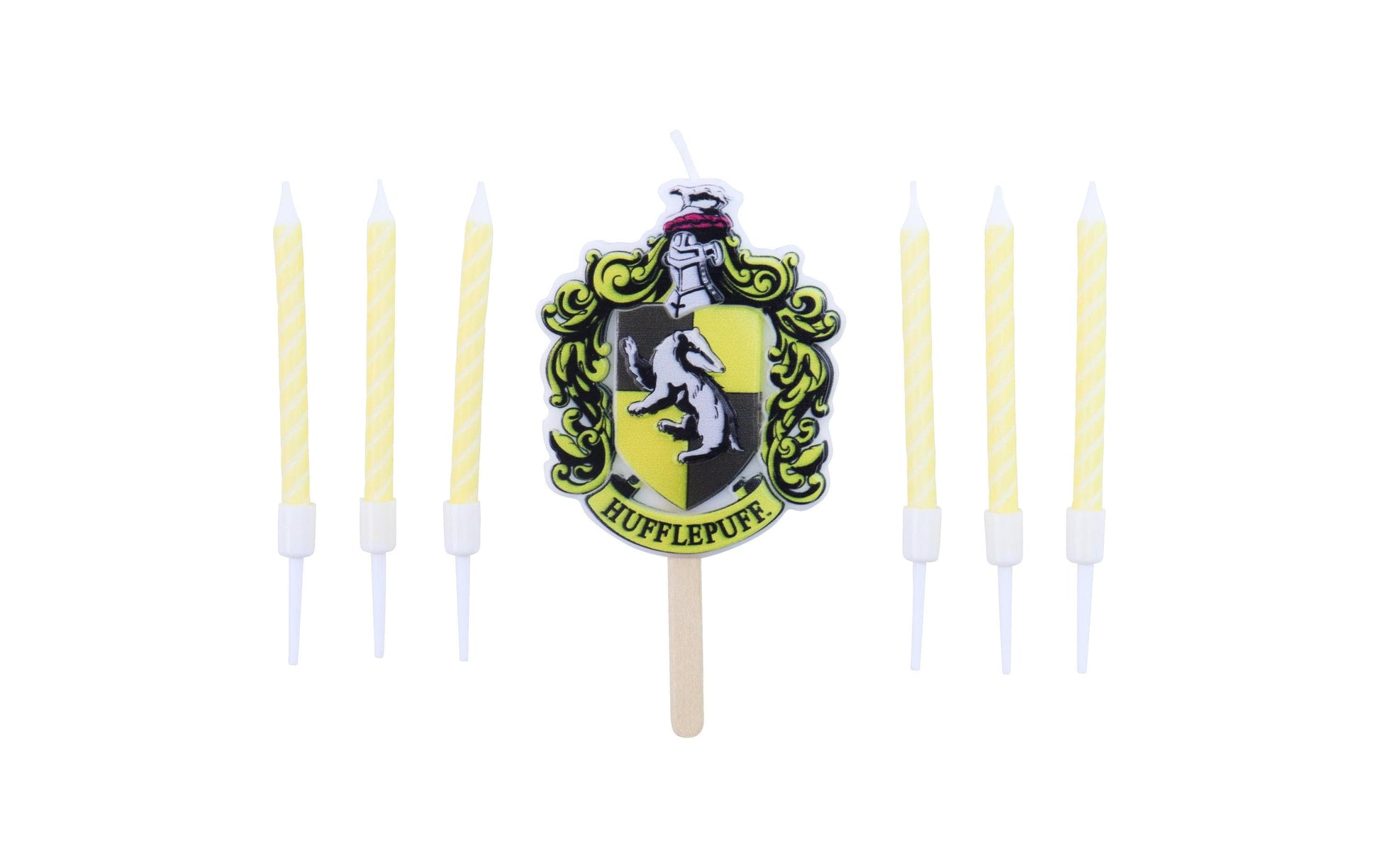 PME Geburtstagskerzen Harry Potter Hufflepuff – Grün – 7 cm – Kunststoff – 7 Stk