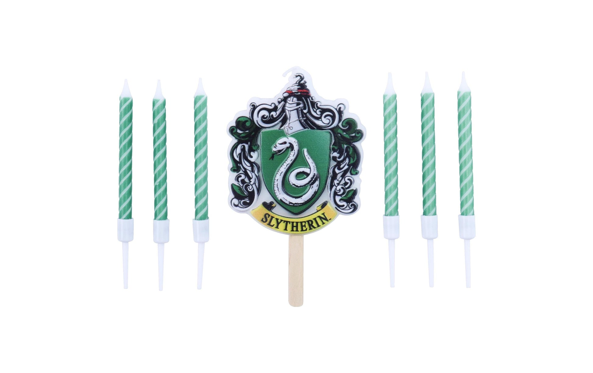 PME Geburtstagskerzen Harry Potter Slytherin – Grün/Weiss – 7 cm – Kunststoff – 7 Stk
