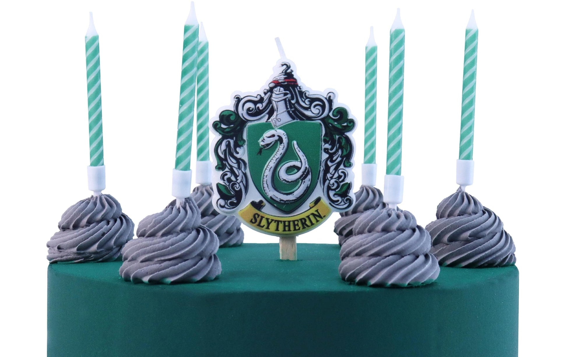 PME Geburtstagskerzen Harry Potter Slytherin – Grün/Weiss – 7 cm – Kunststoff – 7 Stk