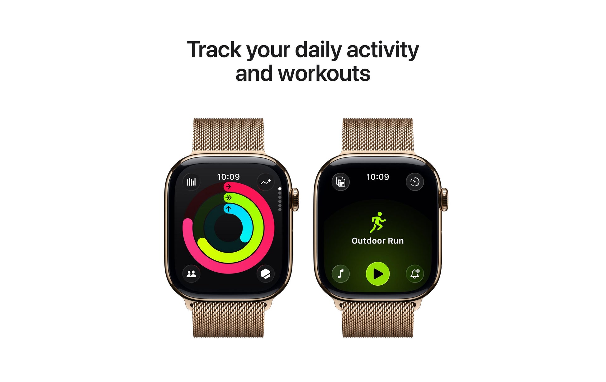 Apple Watch S11 – Smartwatch – 46 mm, LTE, OLED, 50 m, IP6X, Gold, Titan, Milanese Loop (M/L)