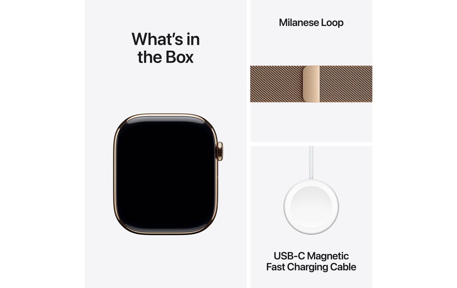 Apple Watch Series 11 46 mm GPS + Cellular – Titan, Milanese Loop, S/M, 50 m, für iPhone