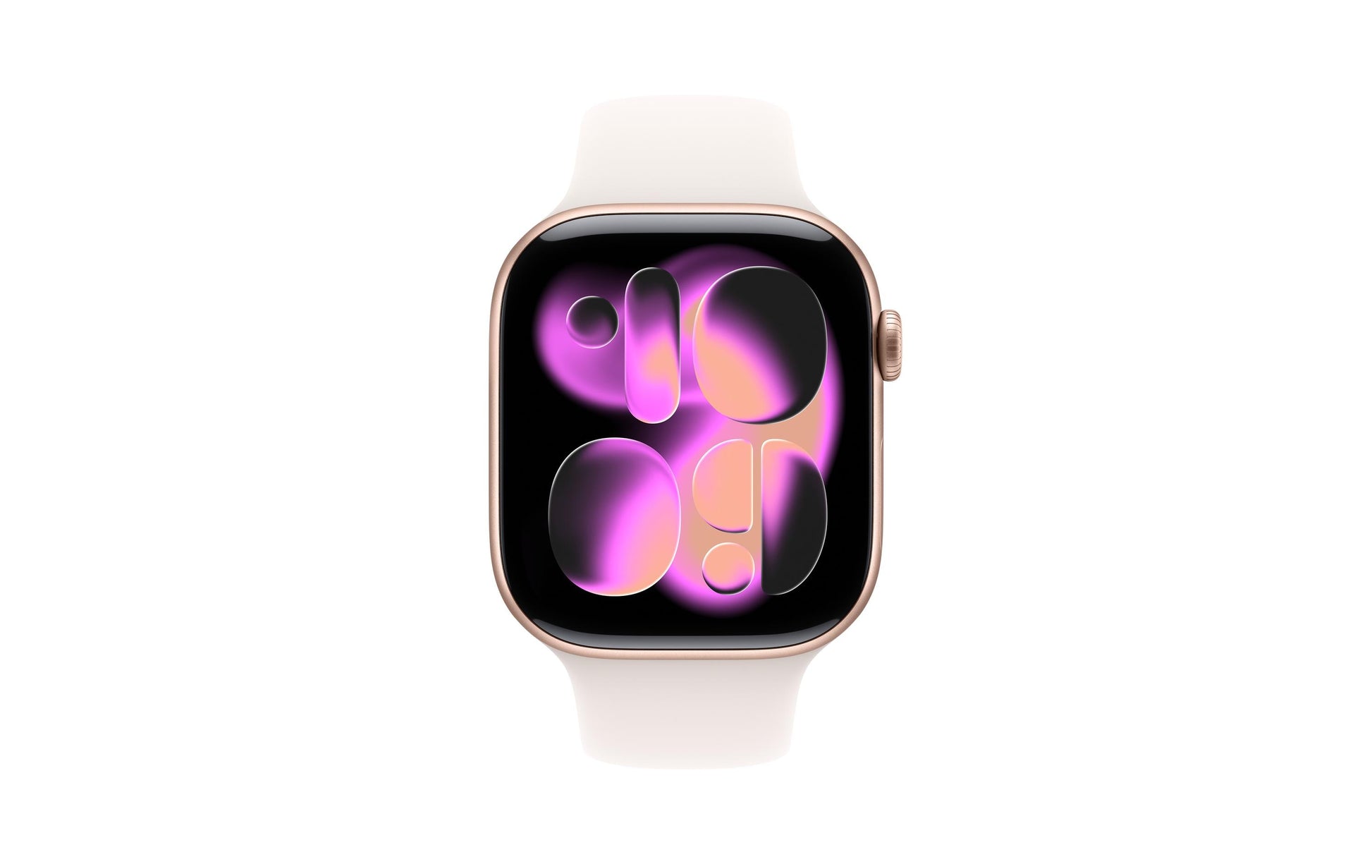 Apple Watch S11 – Smartwatch – 46 mm, GPS, OLED, 50 m, Roségold, Light Blush Sportarmband S/M