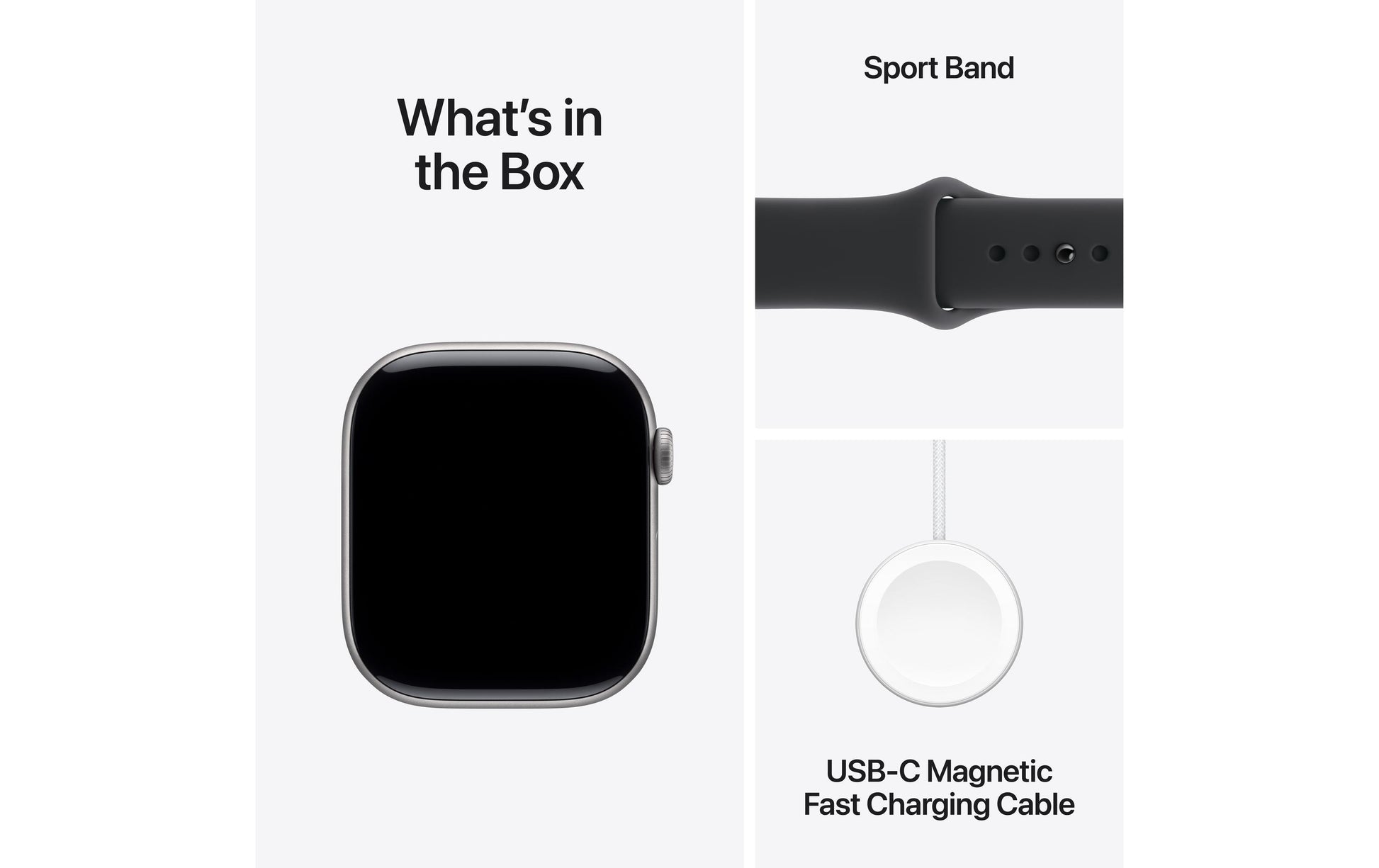 Apple Watch S11 – Smartwatch – 46 mm, LTE, OLED, 50 m, Space Grey, Bandgrösse S/M, Sportarmband