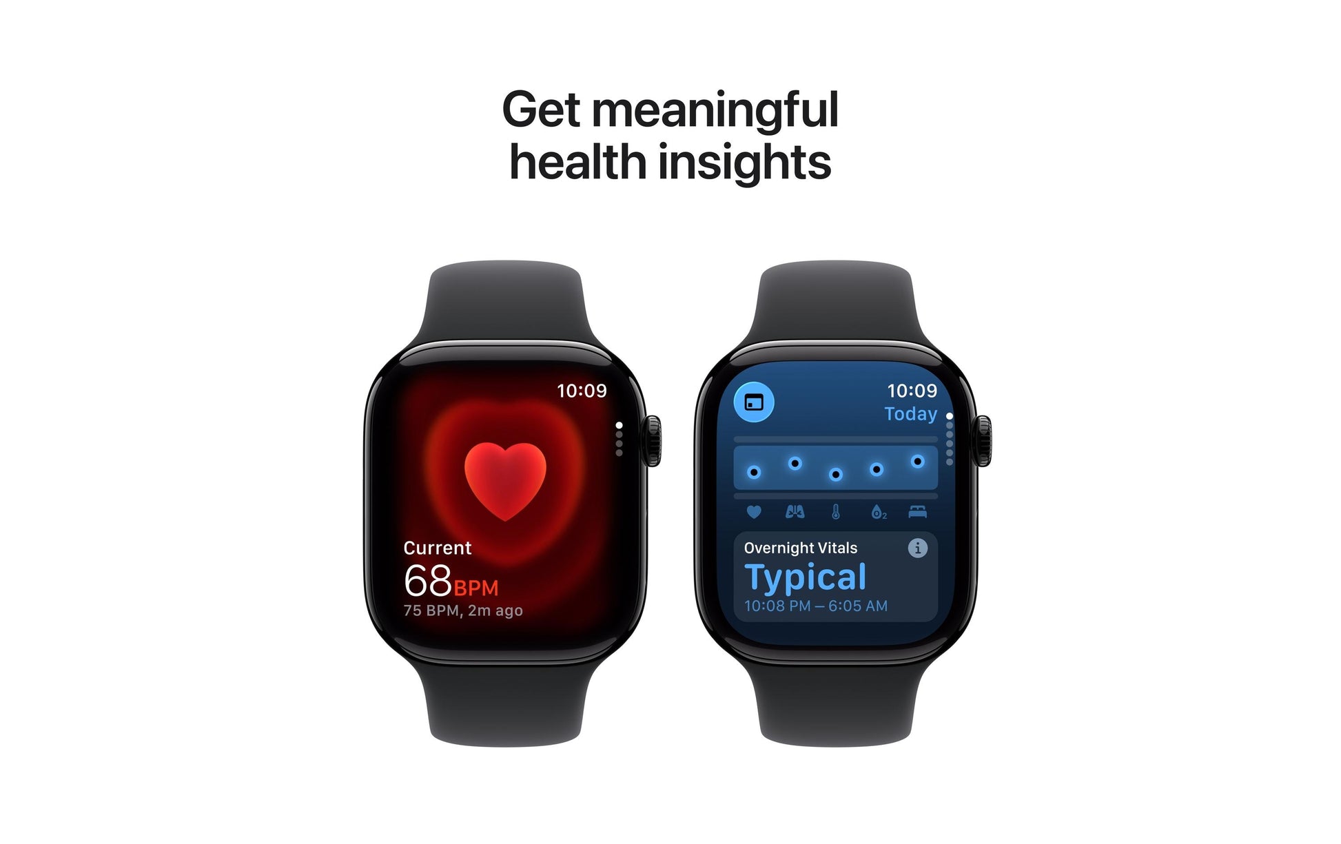 Apple Watch S11 – Smartwatch – 46 mm, GPS, OLED, 50 m, Schwarz, Bandgrösse S/M, Sportarmband