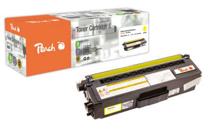 Peach TN-320 (TN-320Y) Gelber Toner – Kompatibel – 1'500 Seiten – für Brother DCP-9055CDN/DCP-9270CDN