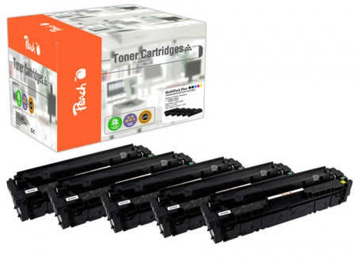 Peach CMYK Toner – kompatibel – 5er-Pack – je 2'800/2'300 Seiten – für HP LaserJet Pro M252/M270/M274 und andere