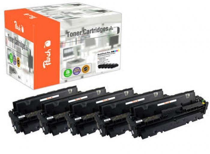 Peach Toner-Multipack HP 410A – BK/C/M/Y, 2300 Seiten – für HP LaserJet Pro M452/M452DN/MFP M477 und andere