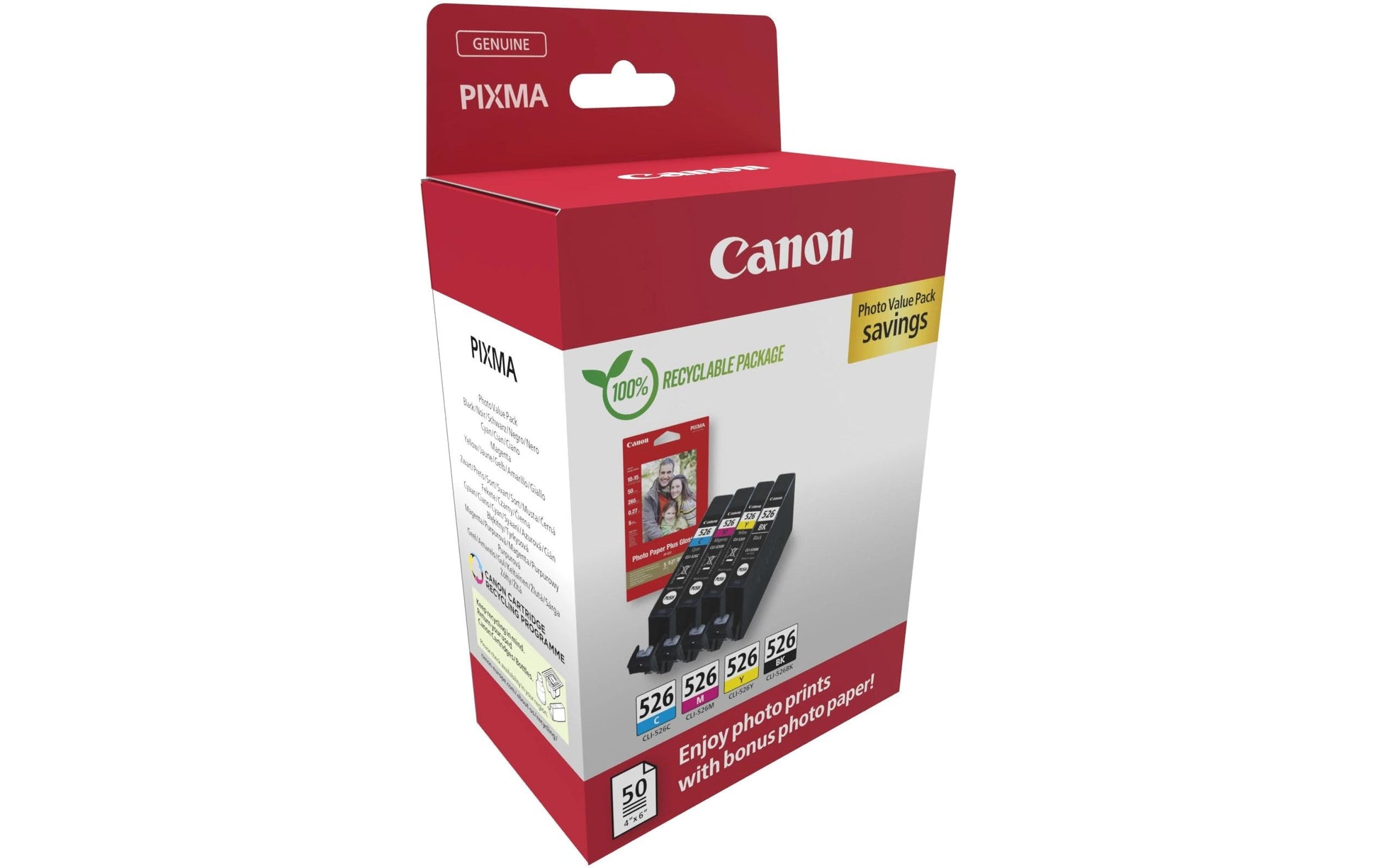Canon Tintenpatronen-Multipack CLI-526, CMYK