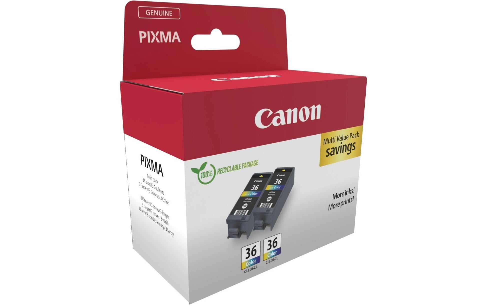 Canon Tintenpatronen-Multipack CLI-36CO, 2er-Pack