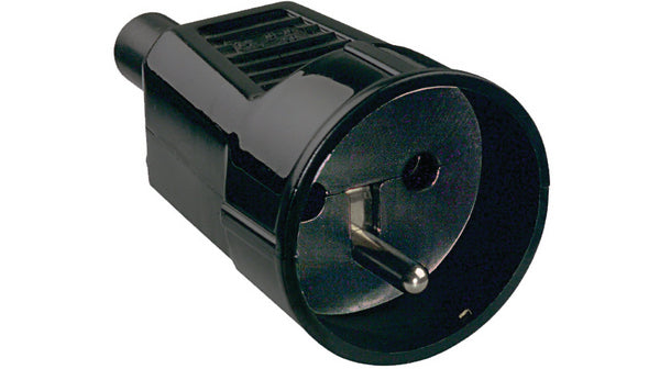 Bachmann Kupplung Typ E (Frankreich) – 16 A/230 V, mit Erdungsstift, schwarz