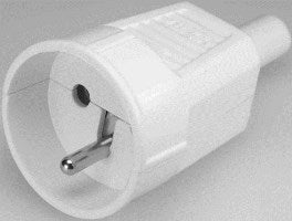 Bachmann Kupplung Typ E (CEE7/5) – 250 V, 16 A, mit Erdungsstift, Knickschutztülle – für FR/CZ/SK