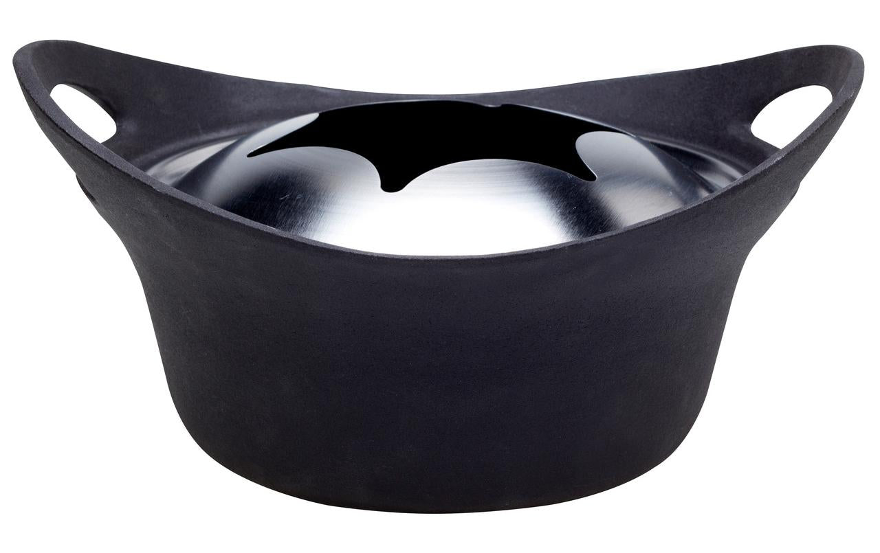 Nouvel Fonduepfanne Share 25 cm – für Fondue Bourguignonne, Gusseisen, für Elektro, Schwarz