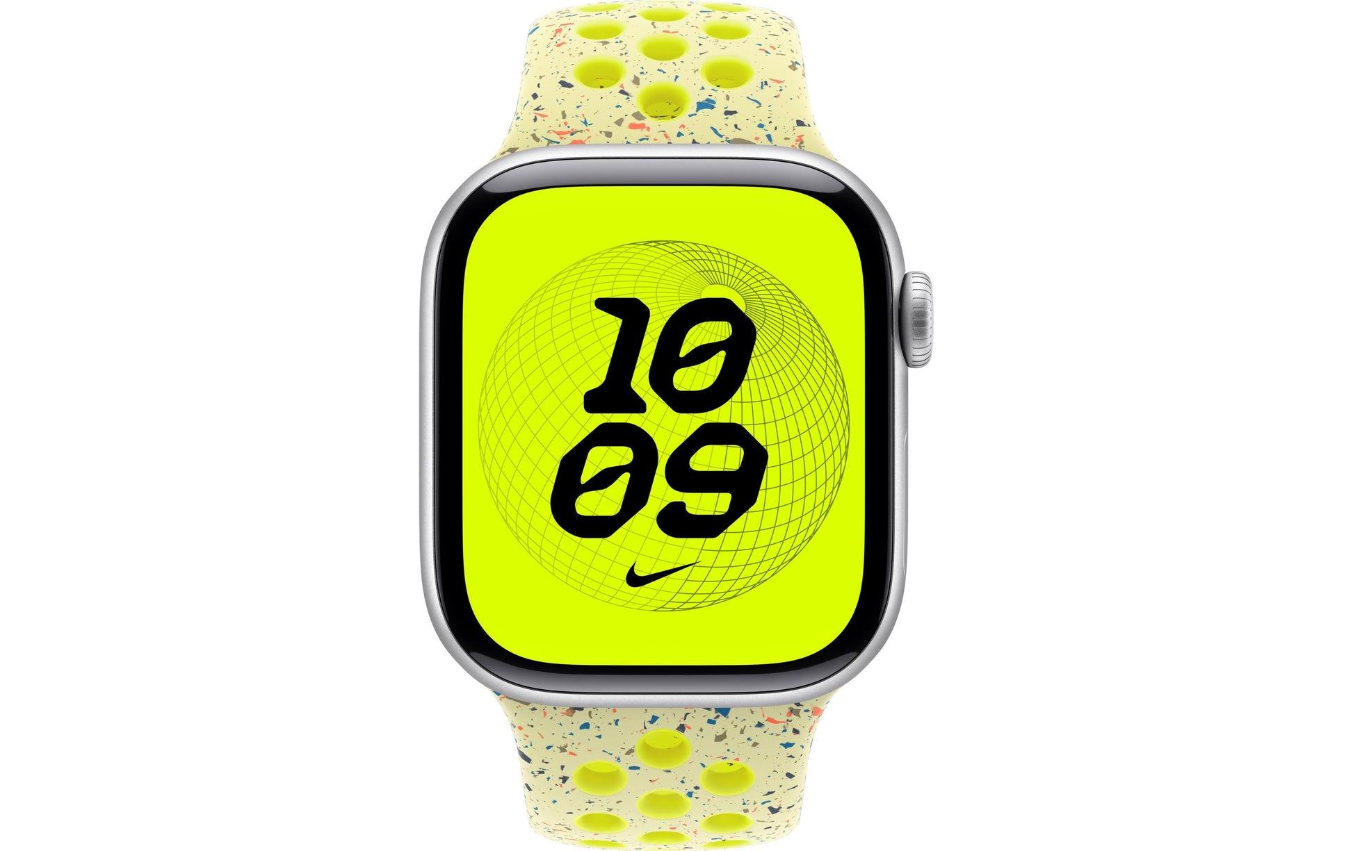 Apple Nike Sport Band – Armband – für Apple Watch 42 mm, Volt Splash (Grün), S/M, Polymer