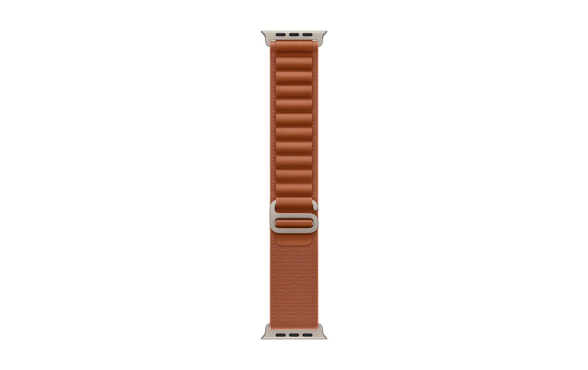 Apple Alpine Loop Natural Titanium Finish – Armband – für Apple Watch 49 mm, Terrakotta, Grösse S, Titan