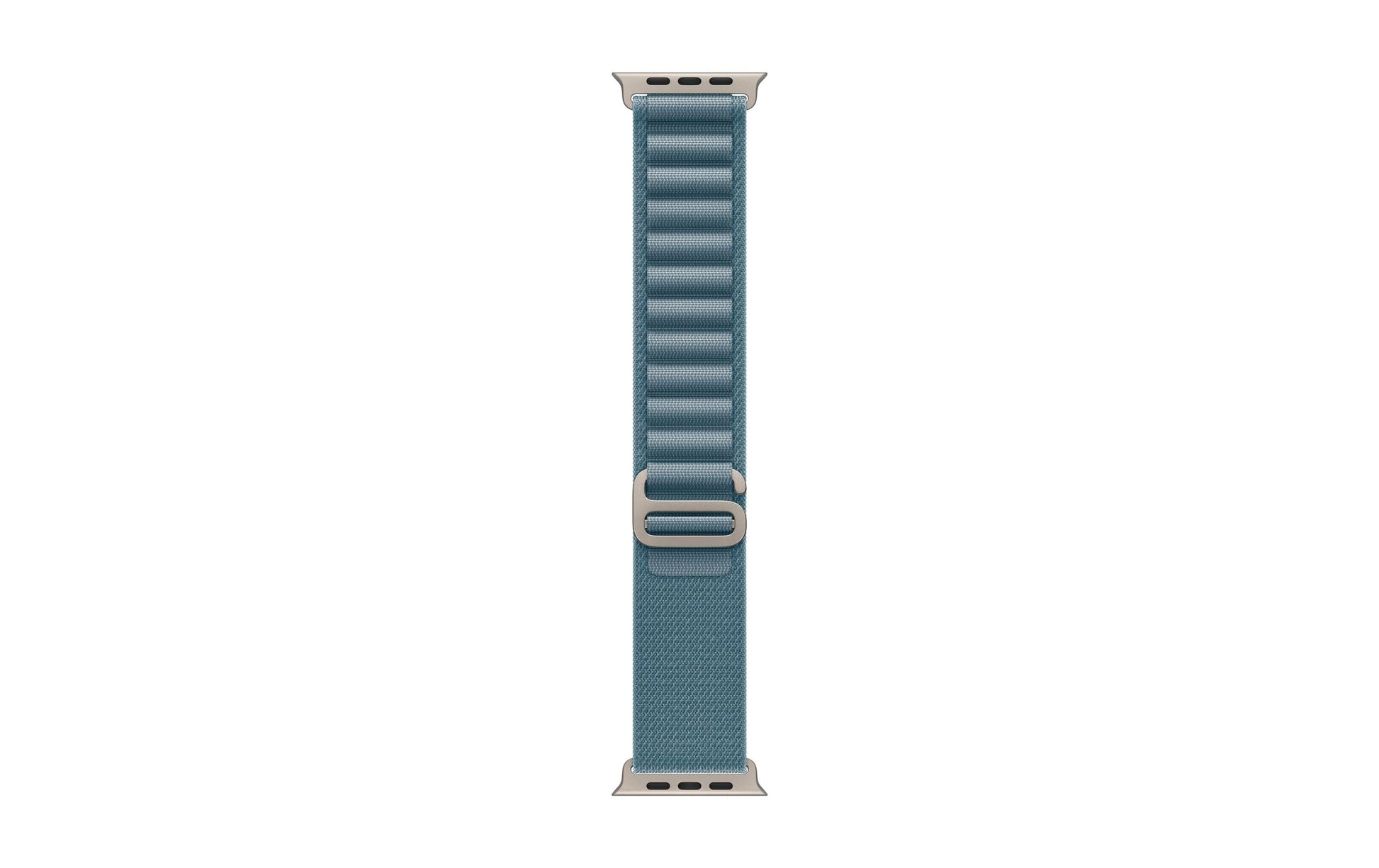 Apple Alpine Loop Natural Titanium Finish – Armband – für Apple Watch 49 mm, Hellblau, L, Titan
