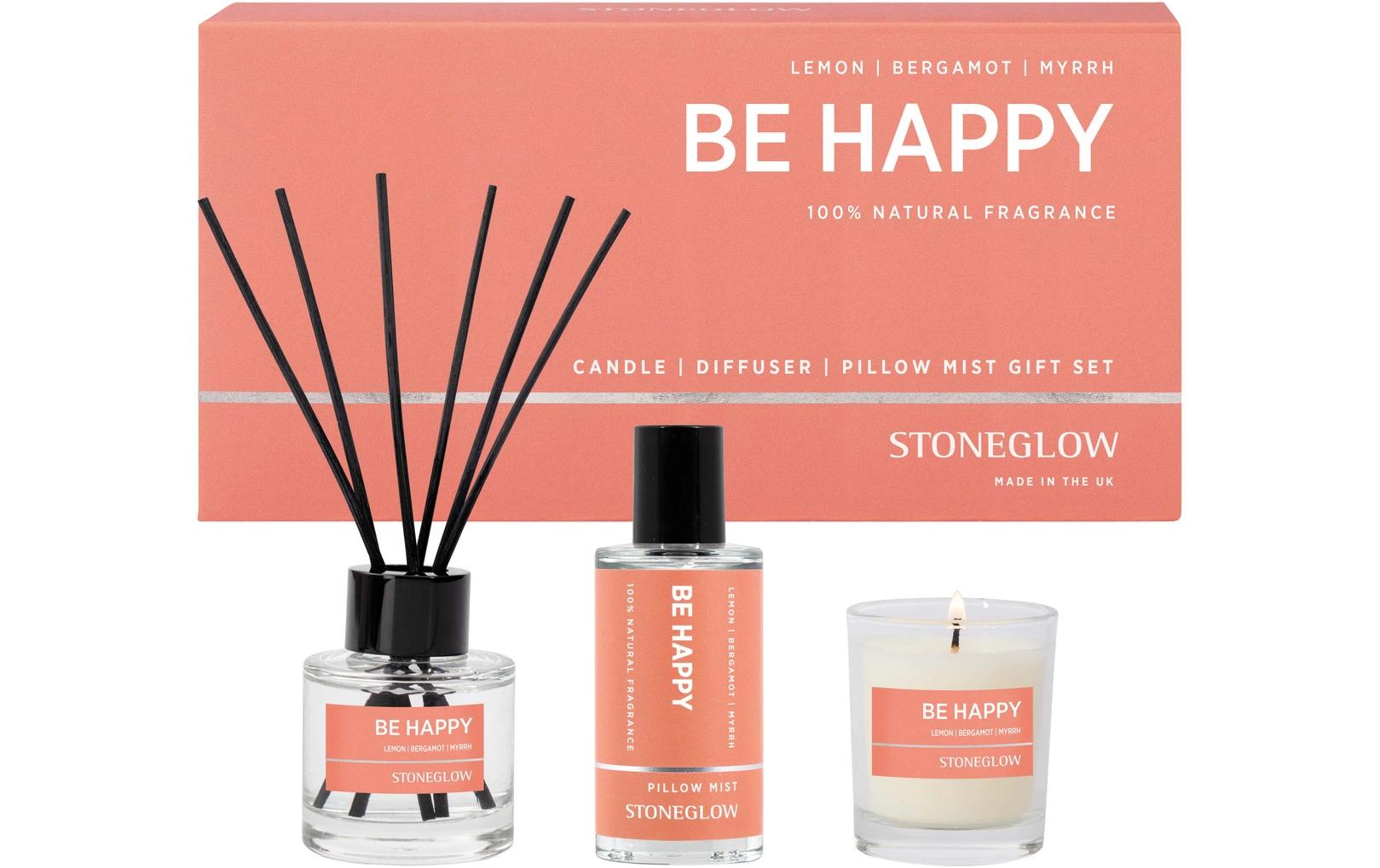 Stoneglow Geschenkset Be Happy Lavendel – 3-teilig – 50 ml