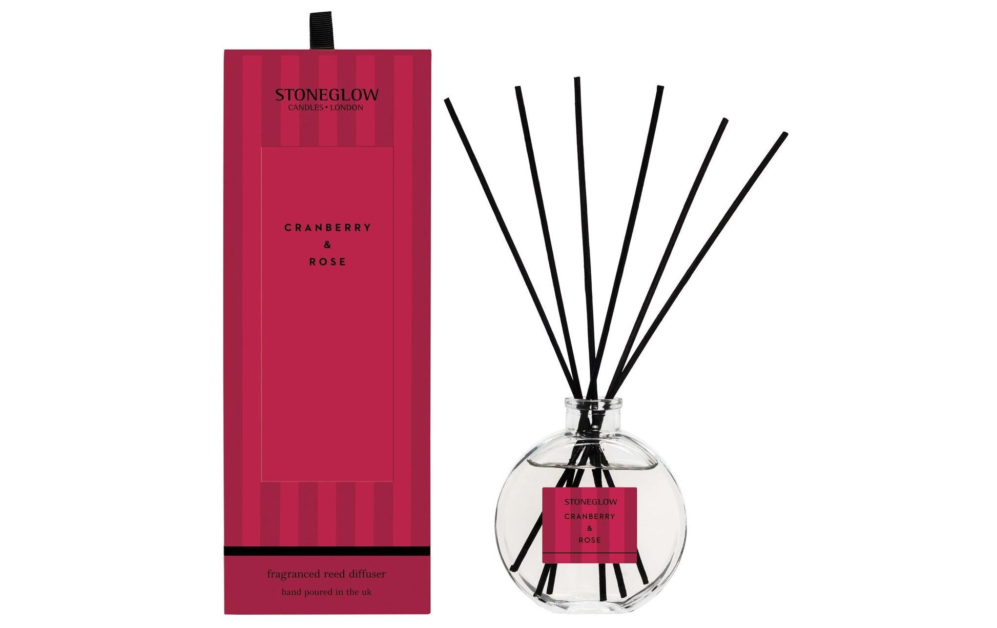 Stoneglow Duftstäbchen Cranberry & Rose, Rot – 120 ml