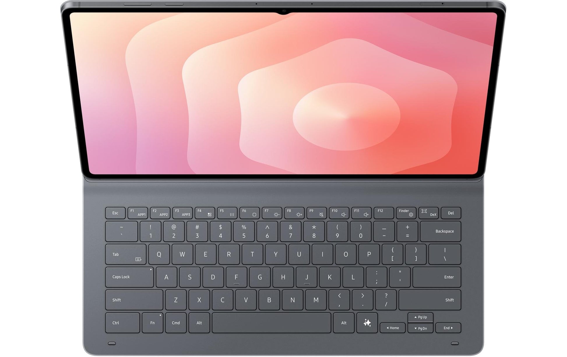 Samsung Book Cover Slim Keyboard Notebook-Schutzhülle – für Tablets bis 11", Kunststoff, Schwarz