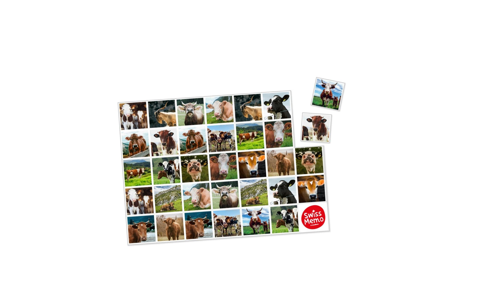 Trendform Tischset SWISS MEMO, Papier, Rechteckig – 29,7 × 42 cm, Mehrfarbig – FSC