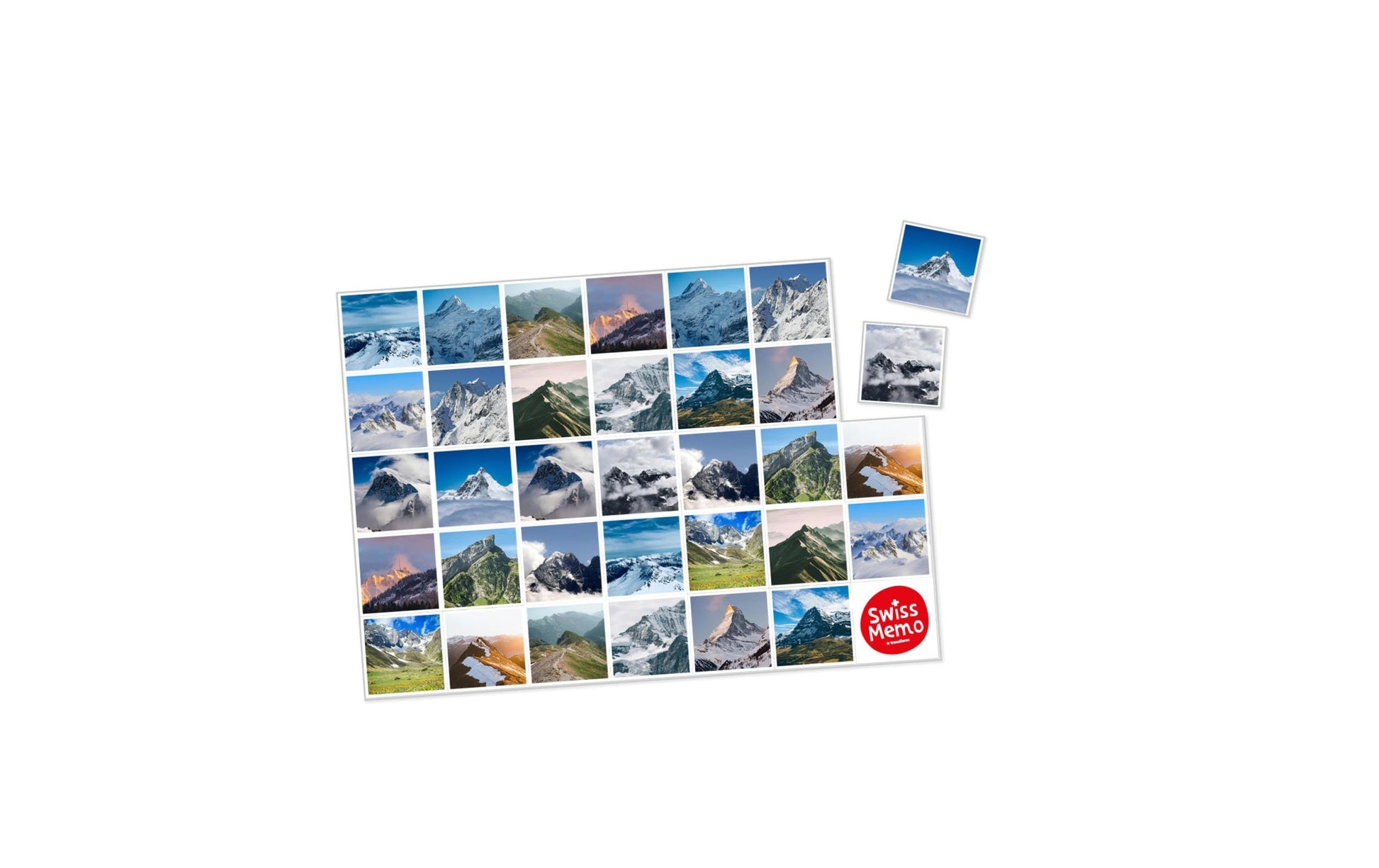 Trendform Tischset SWISS MEMO, Papier, Rechteckig – 29,7 × 42 cm, Mehrfarbig – FSC