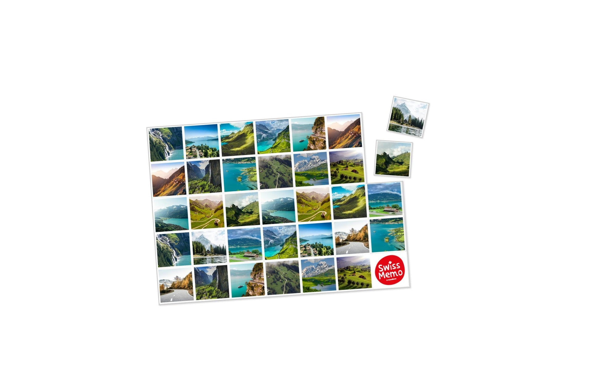 Trendform Tischset SWISS MEMO, Papier, Rechteckig – 29,7 × 42 cm, Mehrfarbig – FSC