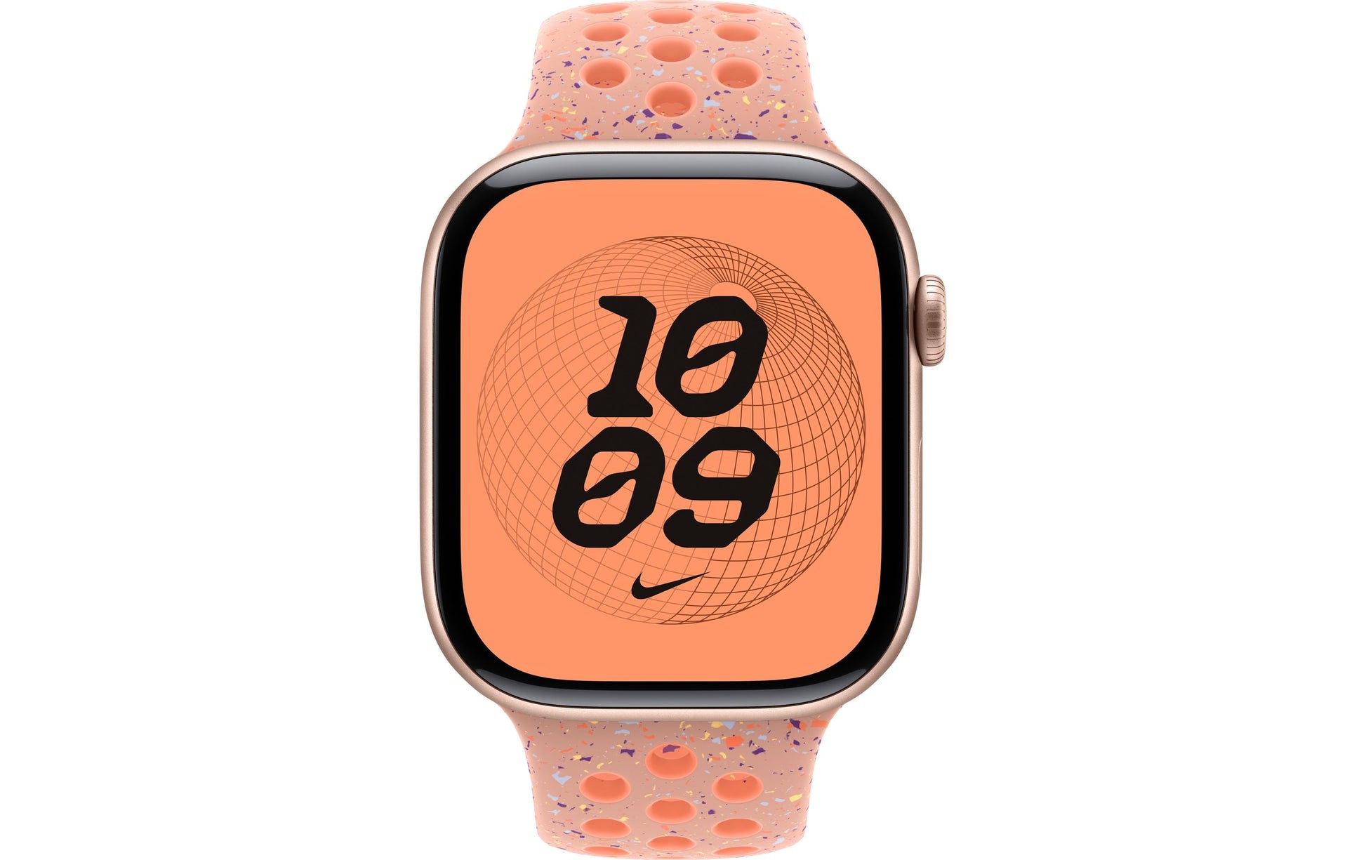Apple Nike Sport Band – Armband – für Apple Watch 46 mm, Alpenglow Pink, S/M, Polymer