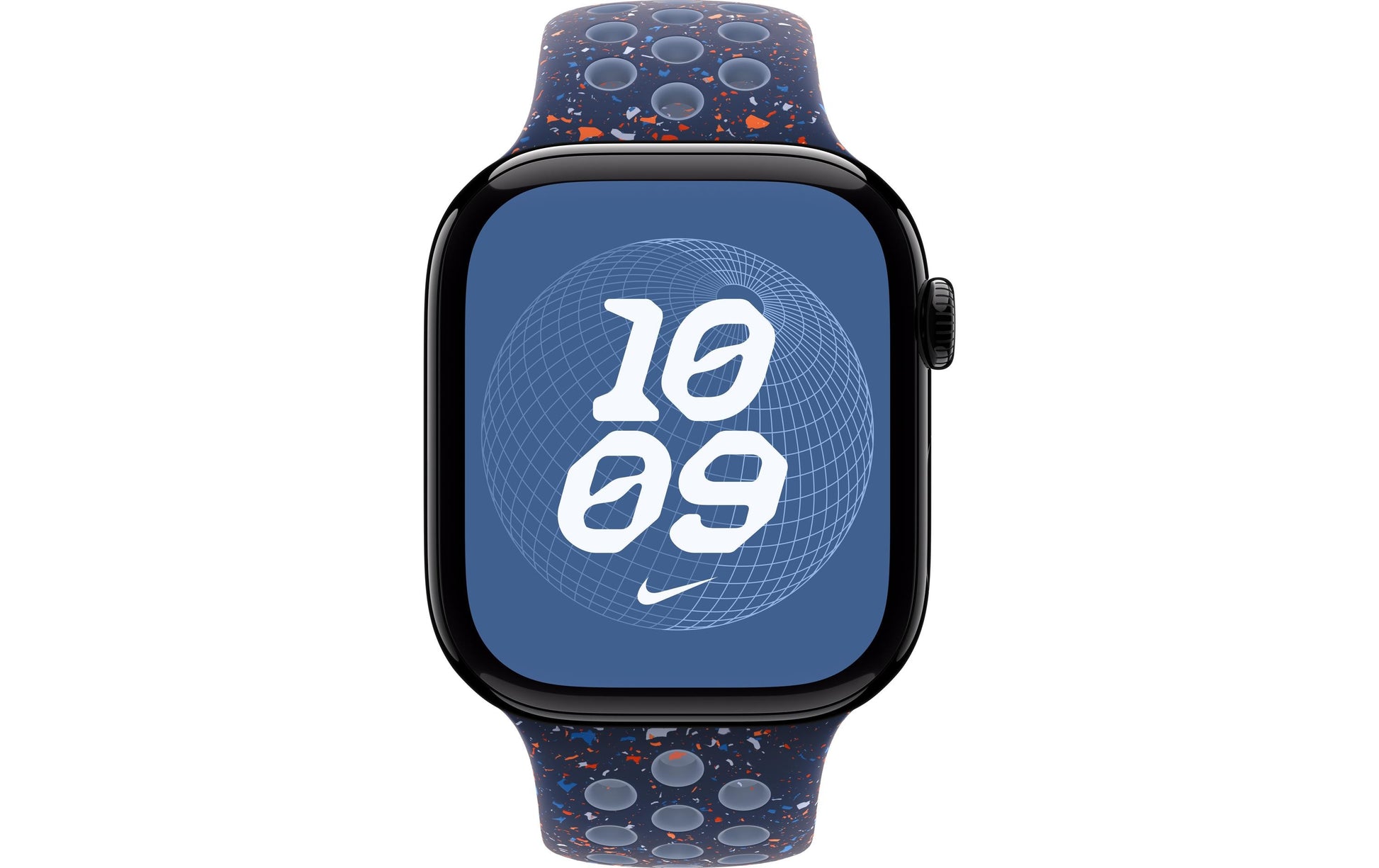 Apple Nike Sport Band – Armband – für Apple Watch 46 mm, Blue Ribbon, Bandgrösse M/L, Polymer